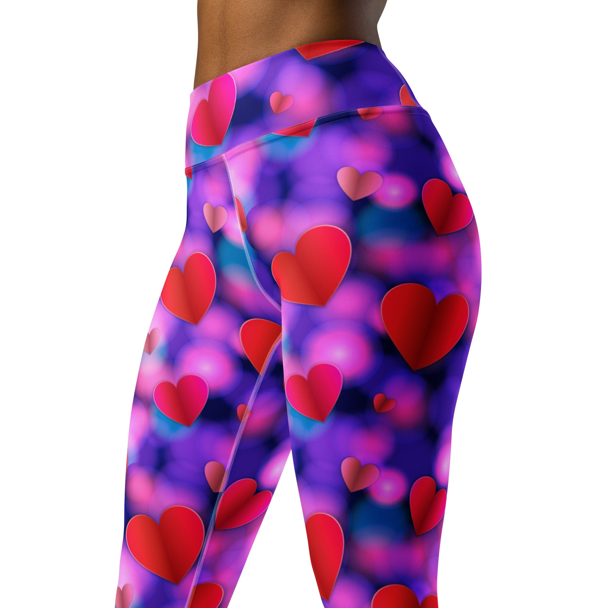 Hearts Aura Yoga Leggings