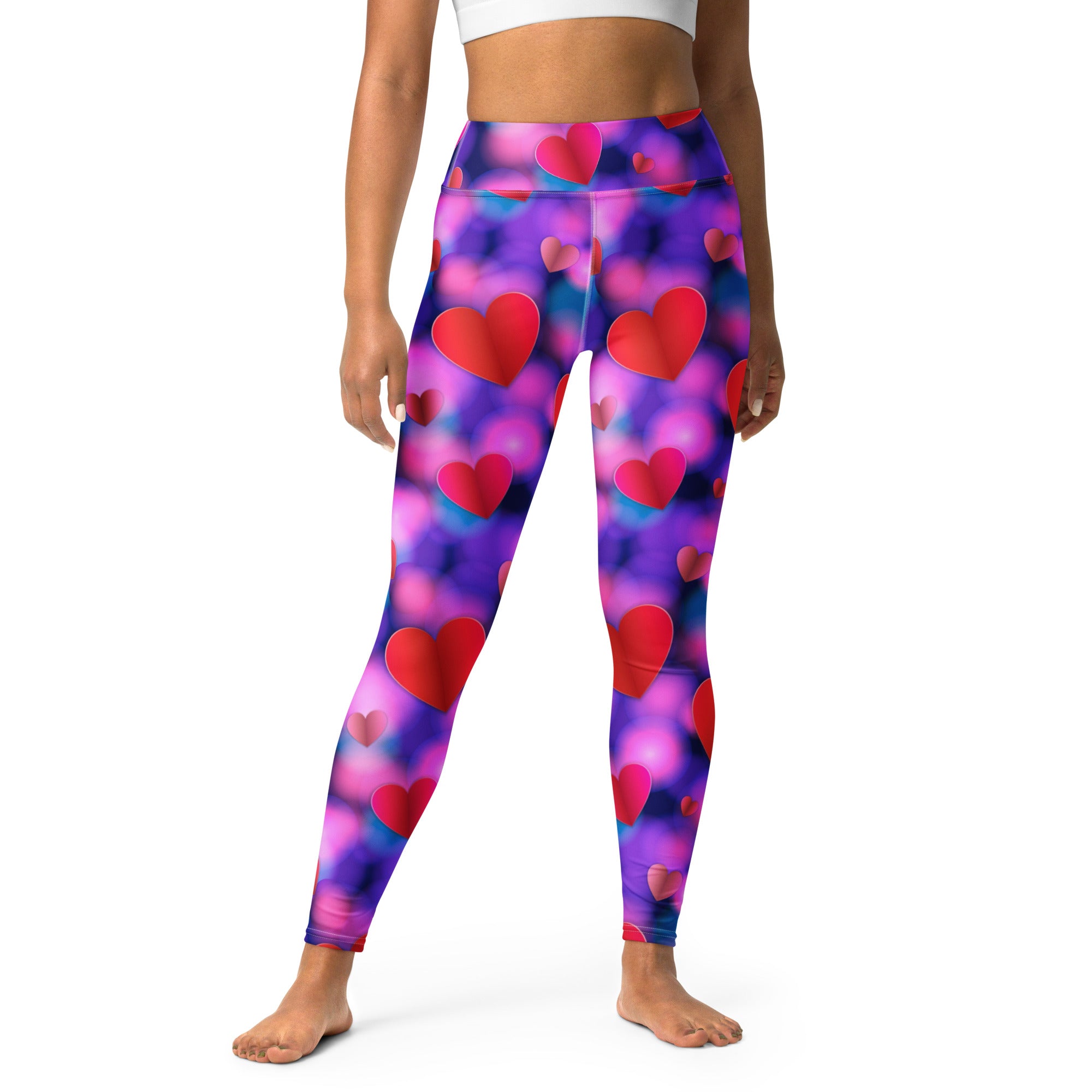 Hearts Aura Yoga Leggings
