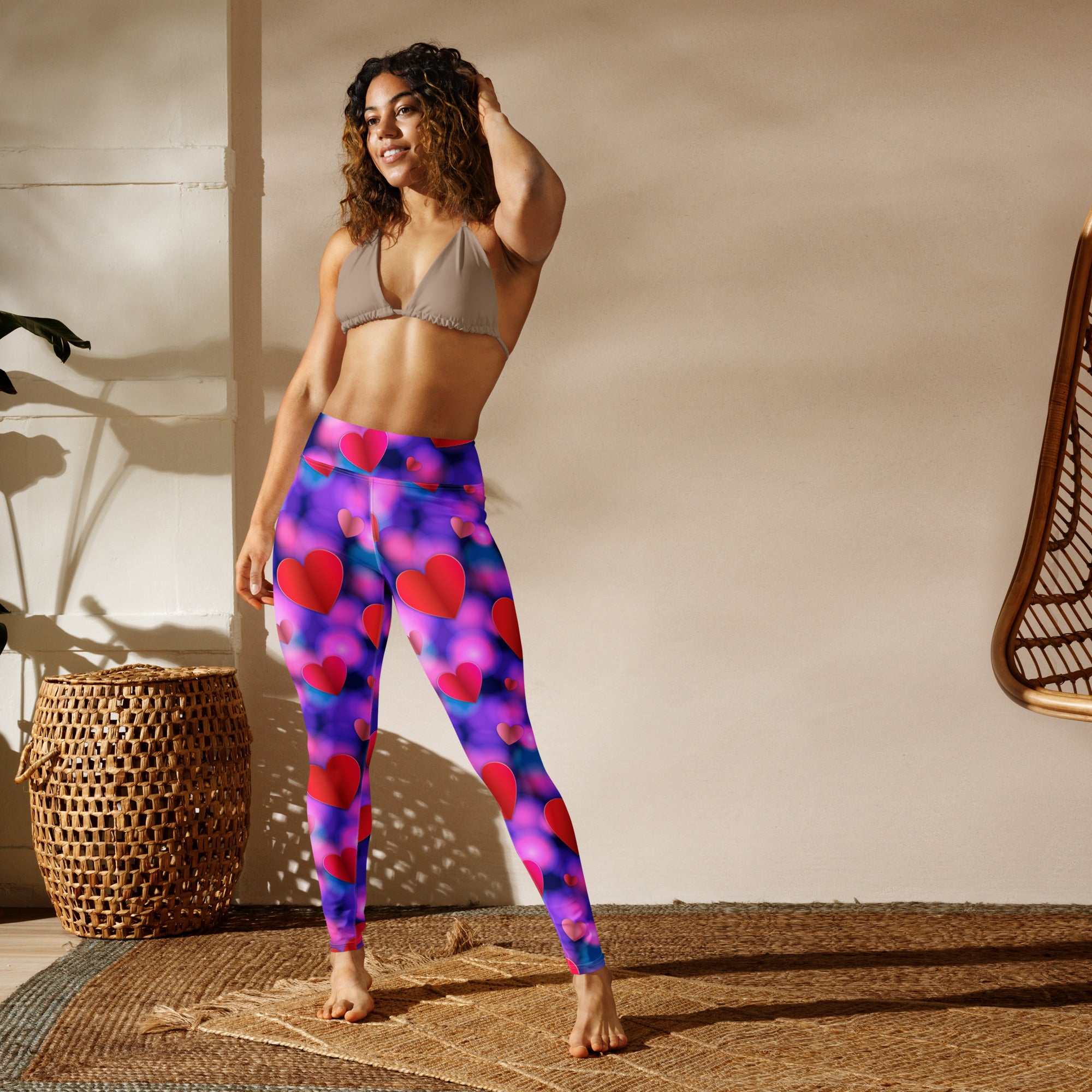 Hearts Aura Yoga Leggings