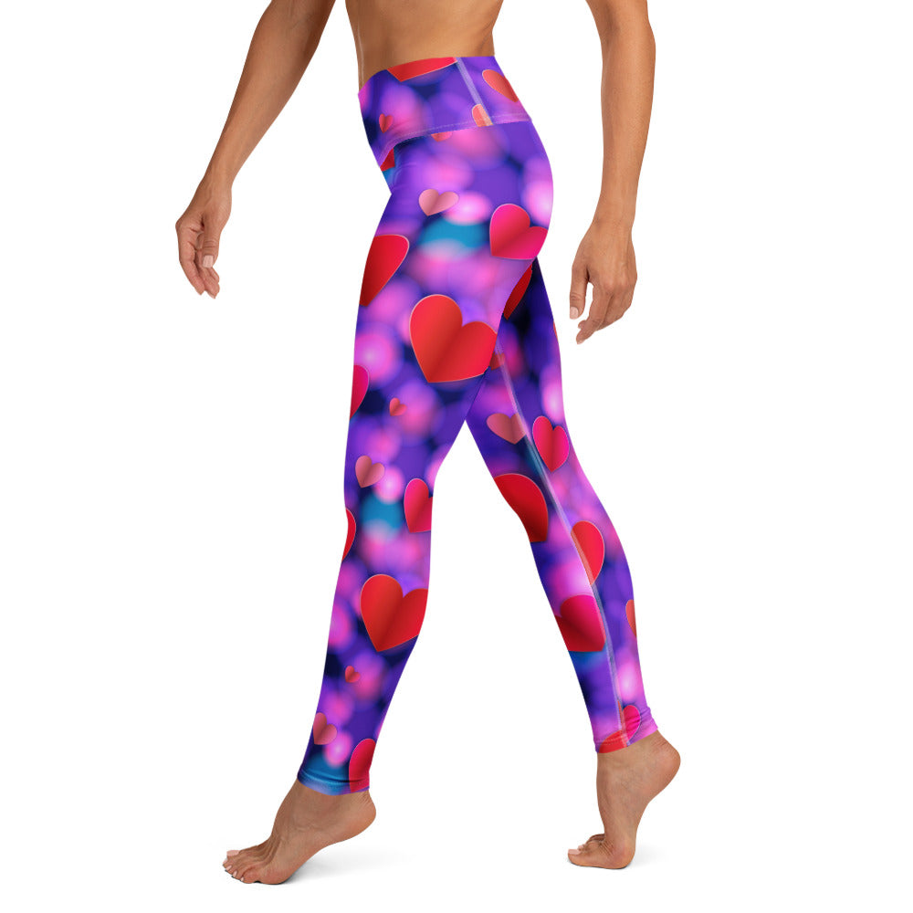 Hearts Aura Yoga Leggings