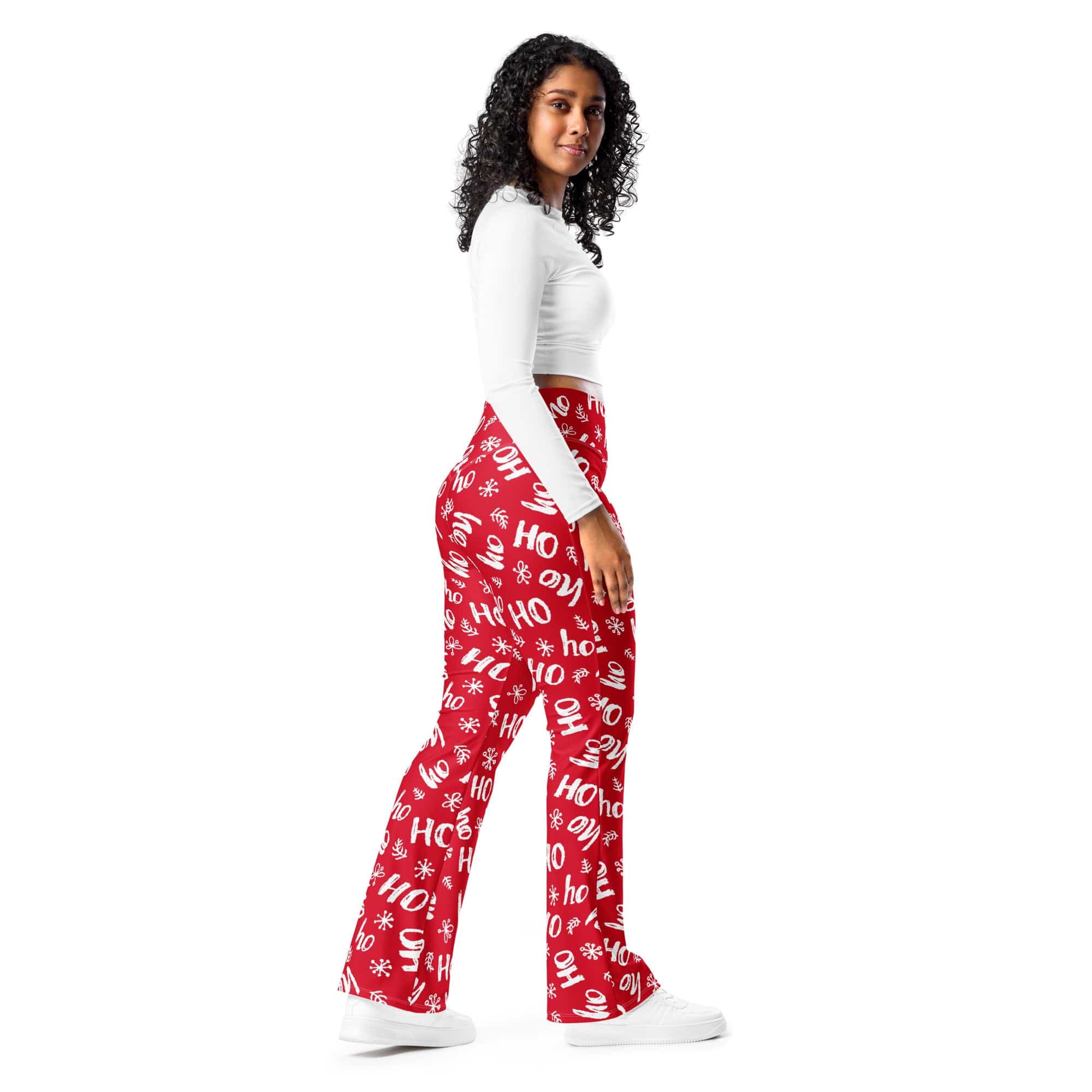 Ho-Ho Holiday Cheer Flare Leggings