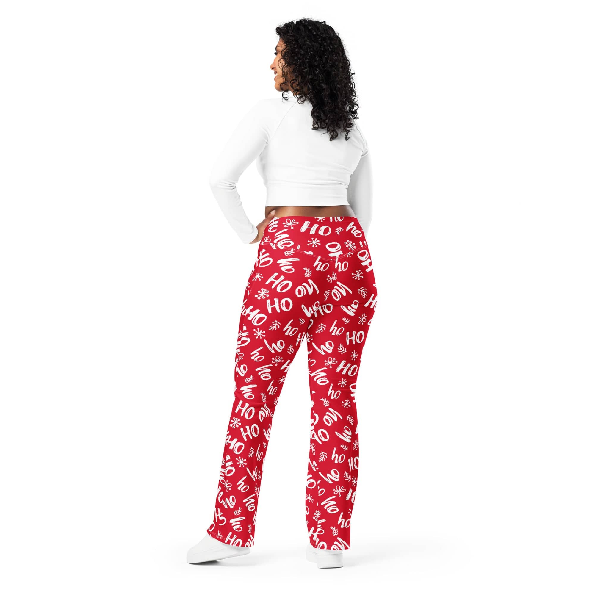 Ho-Ho Holiday Cheer Flare Leggings