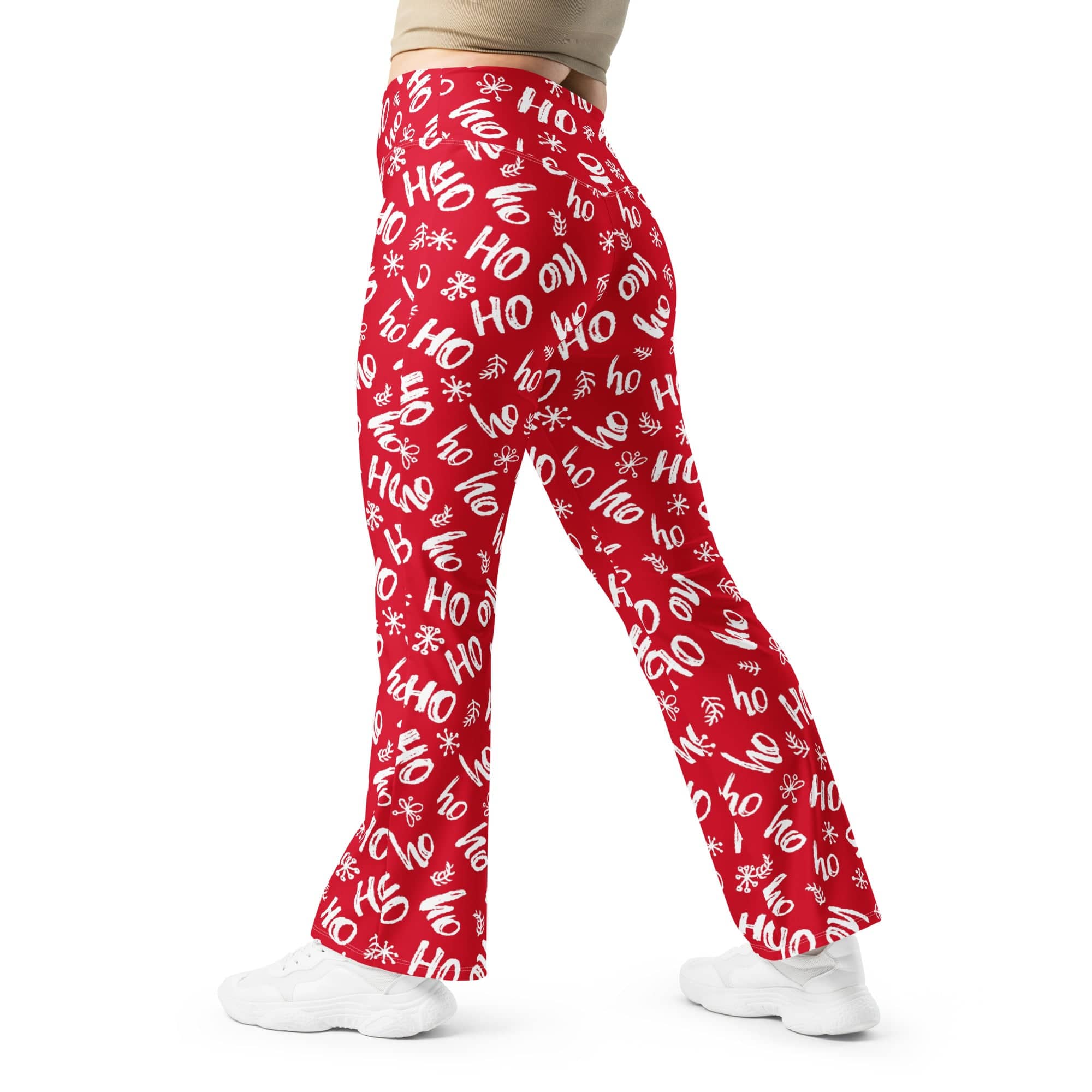 Ho-Ho Holiday Cheer Flare Leggings