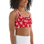 Ho-Ho Holiday Cheer Sports Bra