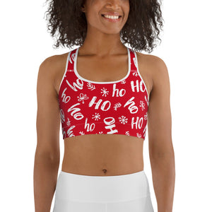 Ho-Ho Holiday Cheer Sports Bra