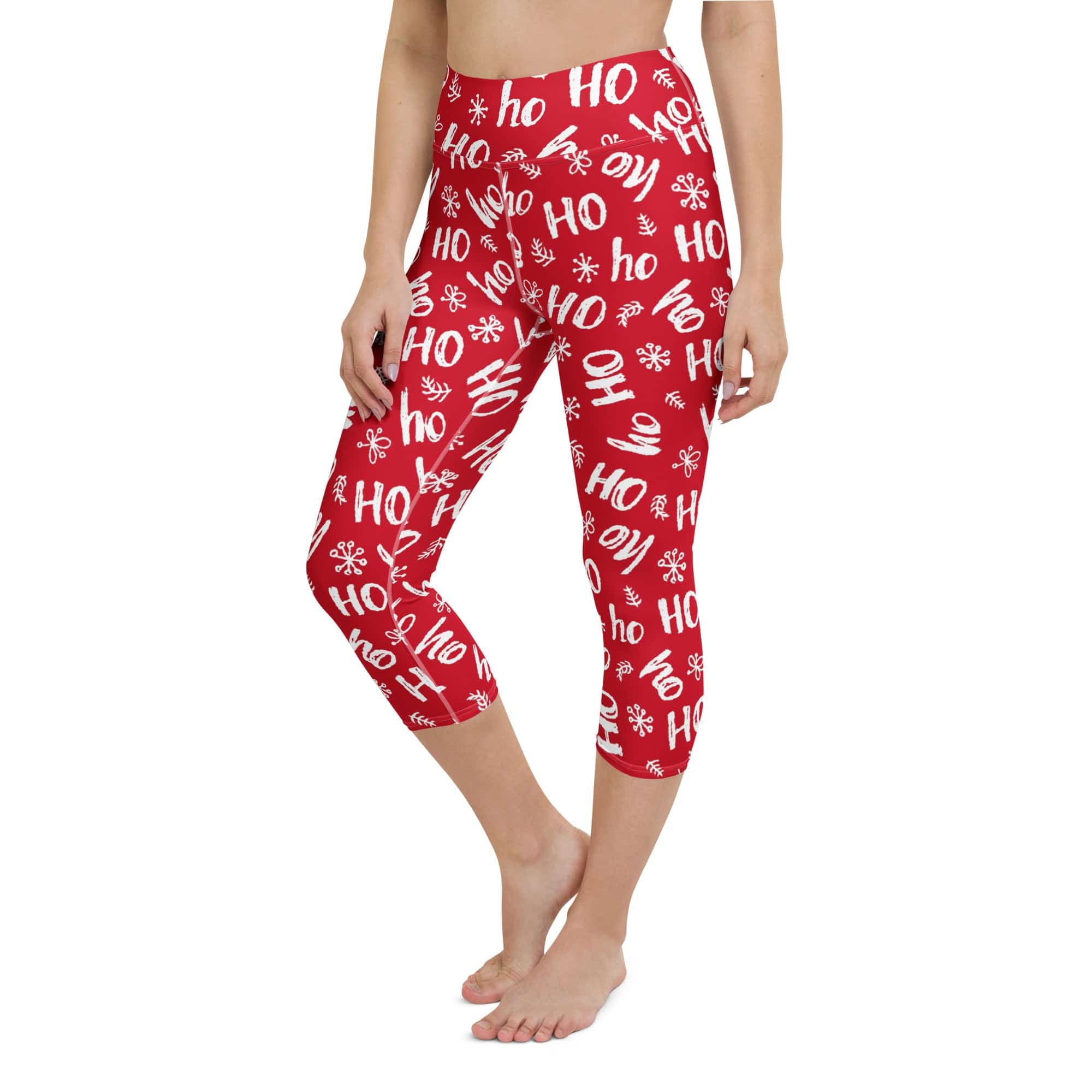 Ho-Ho Holiday Cheer Yoga Capris