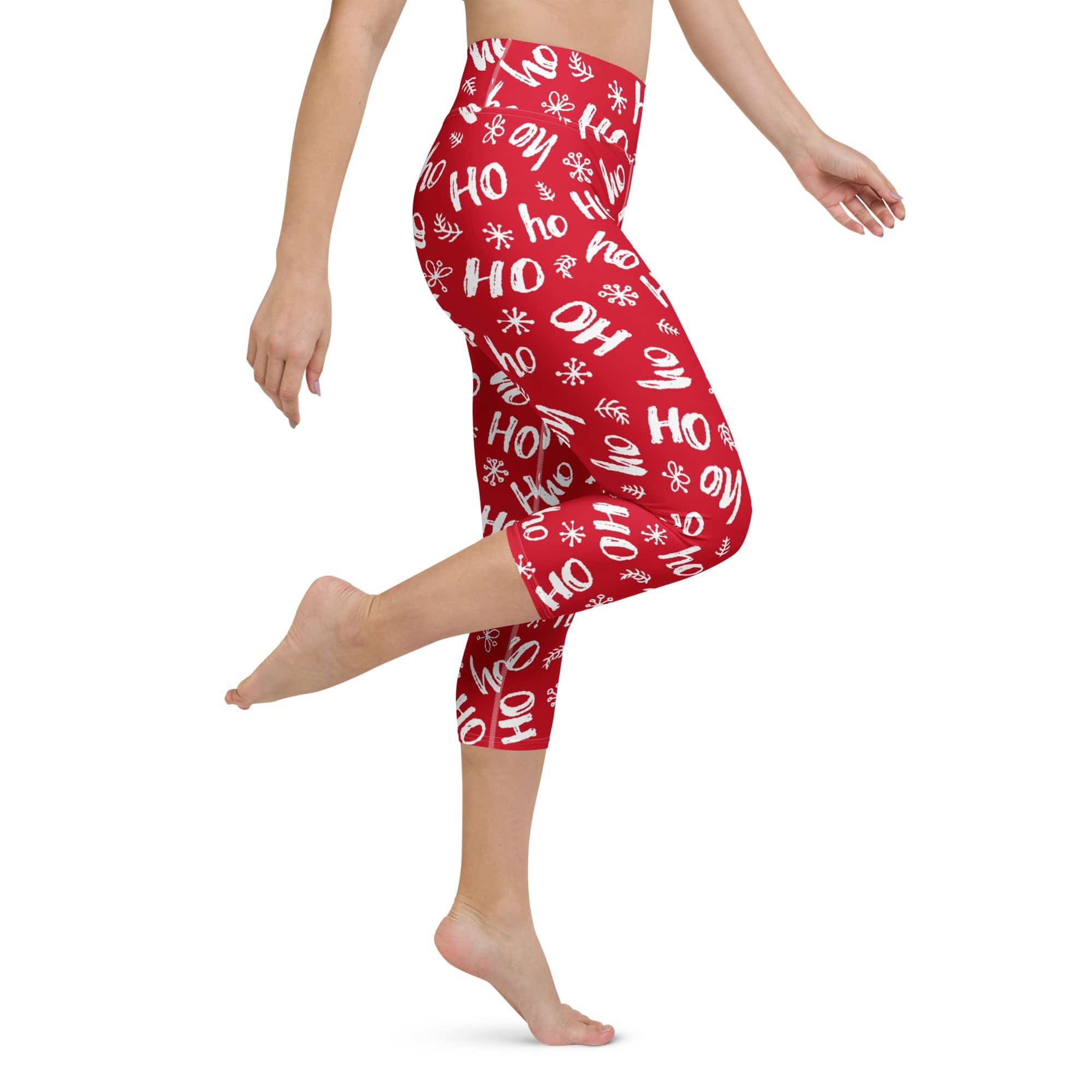 Ho-Ho Holiday Cheer Yoga Capris