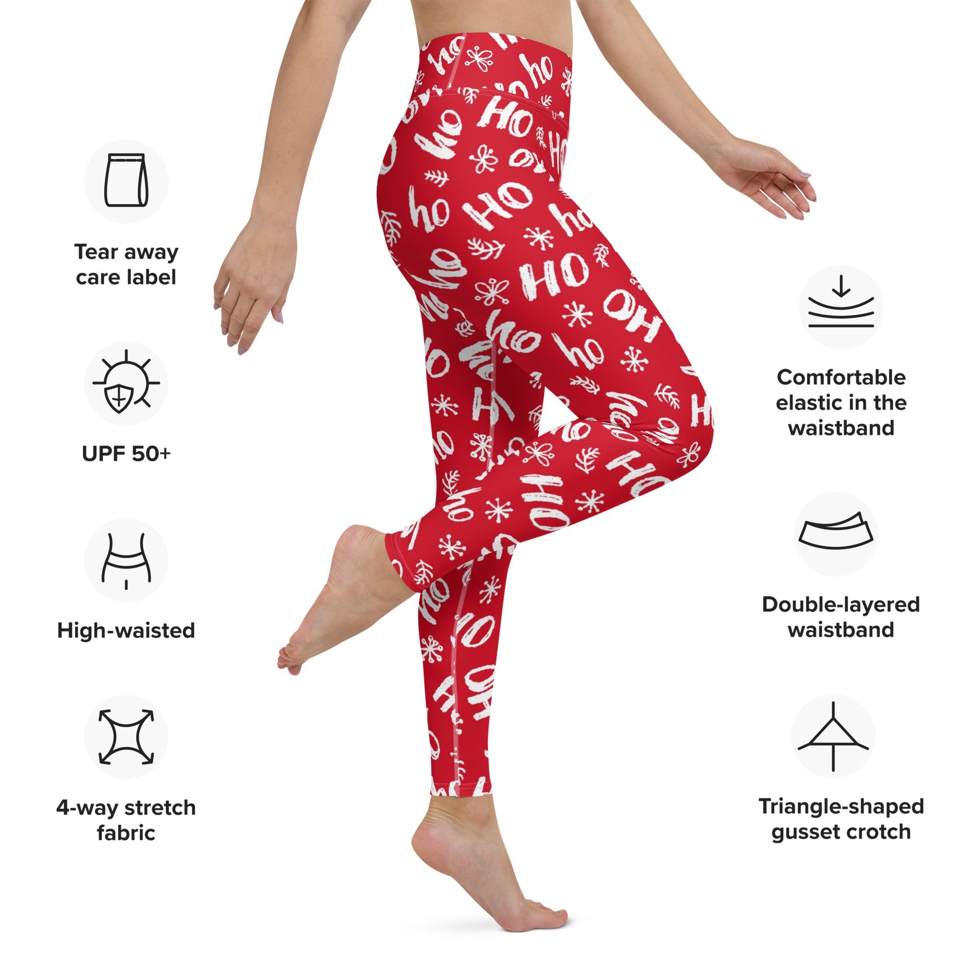 Ho-Ho Holiday Cheer Yoga Leggings