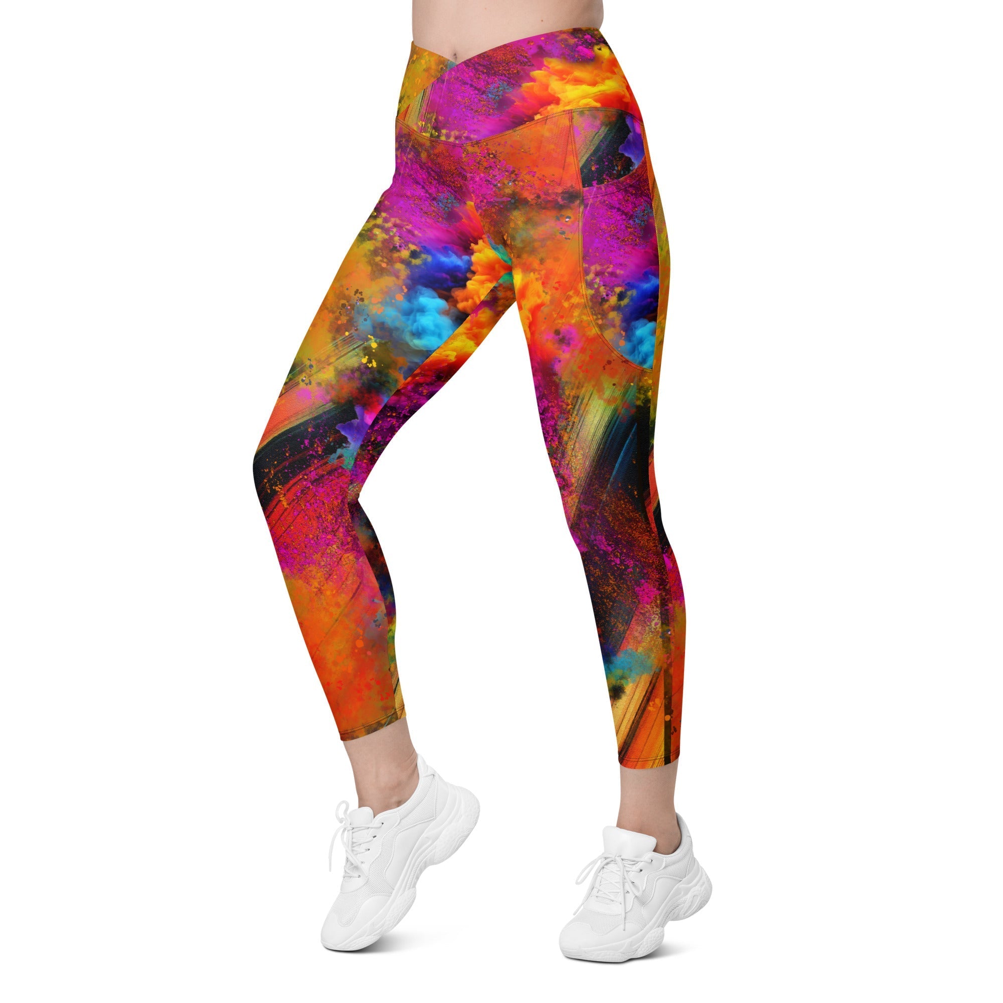 Holi Crossover Leggings With Pockets