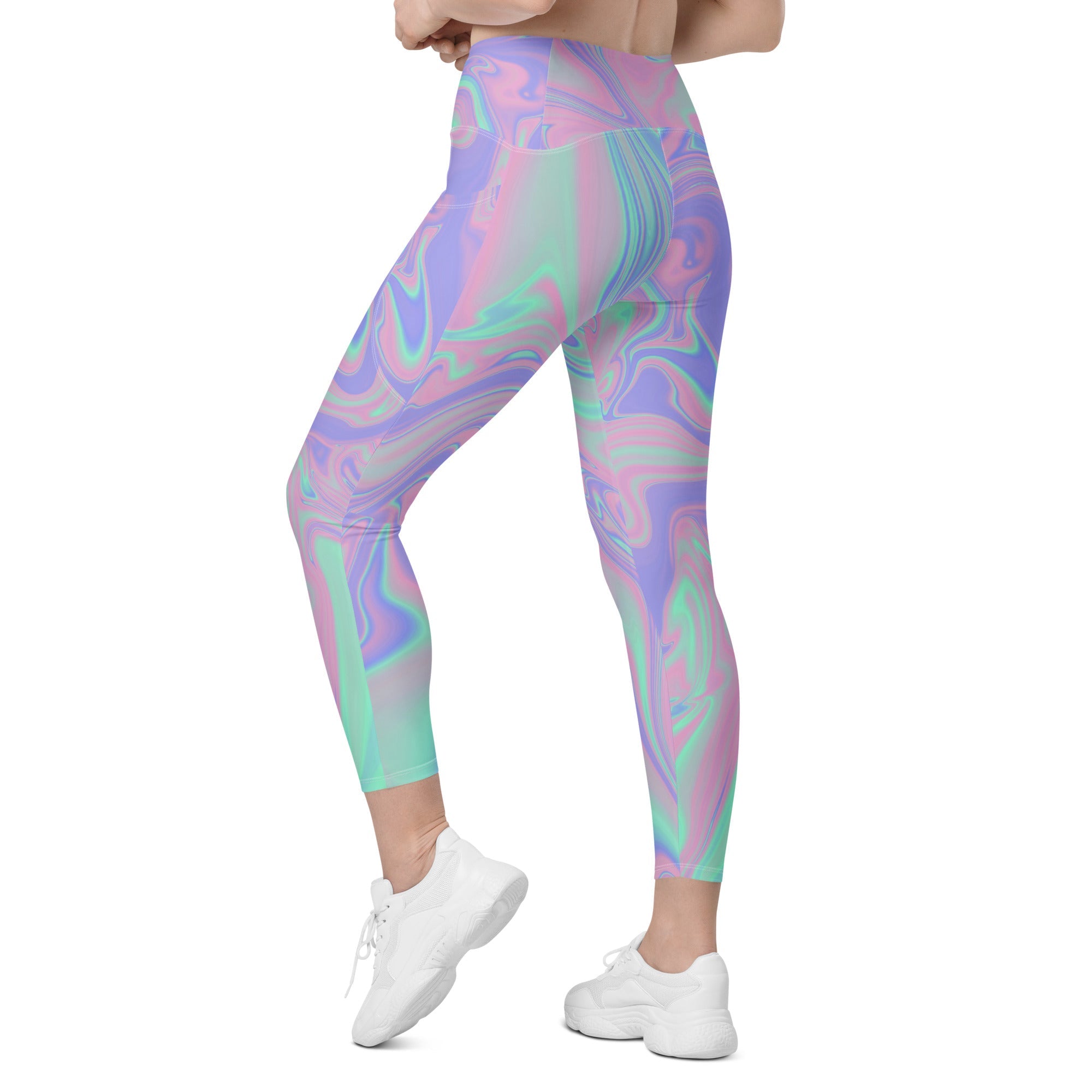 Hologram Haze Leggings With Pockets