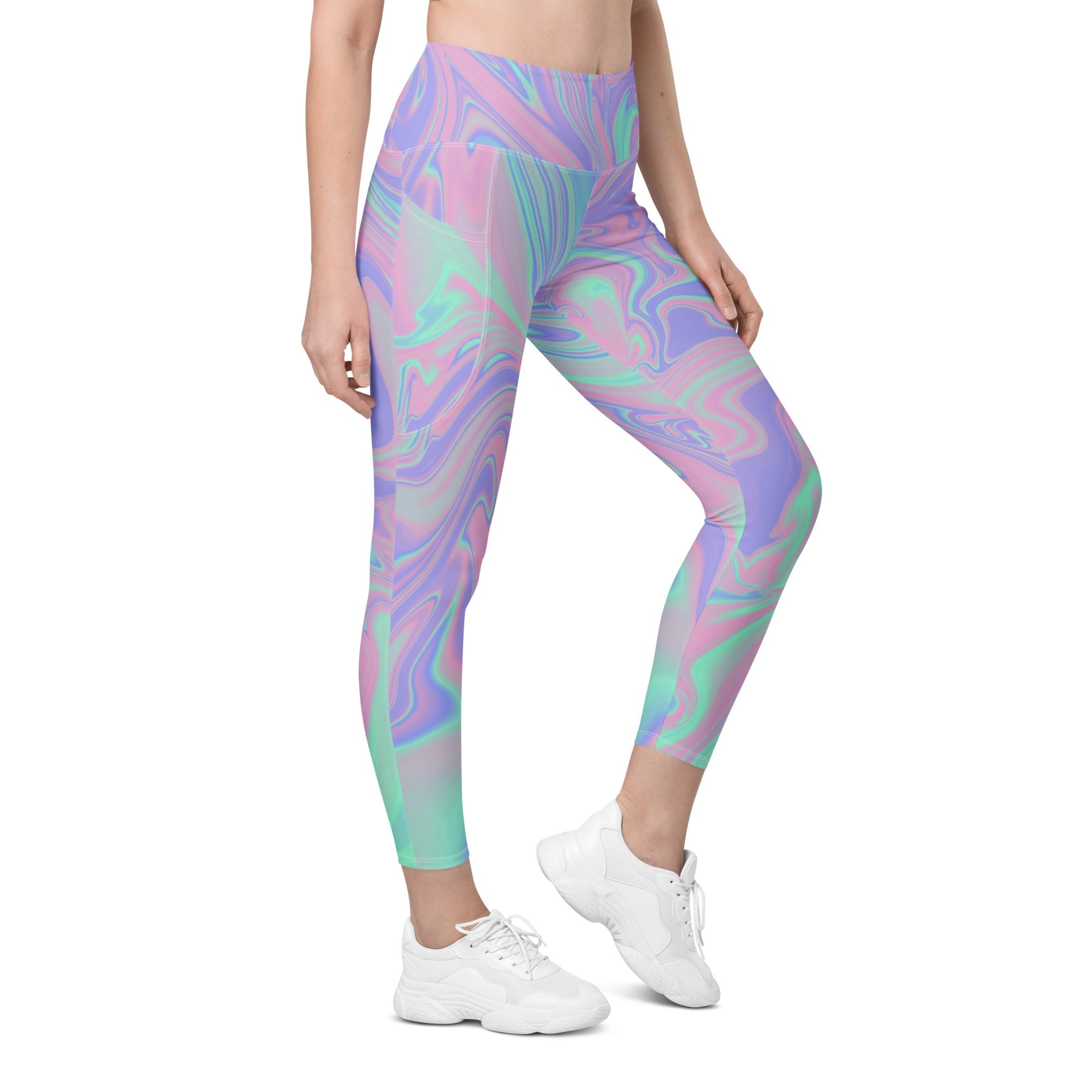 Hologram Haze Leggings With Pockets