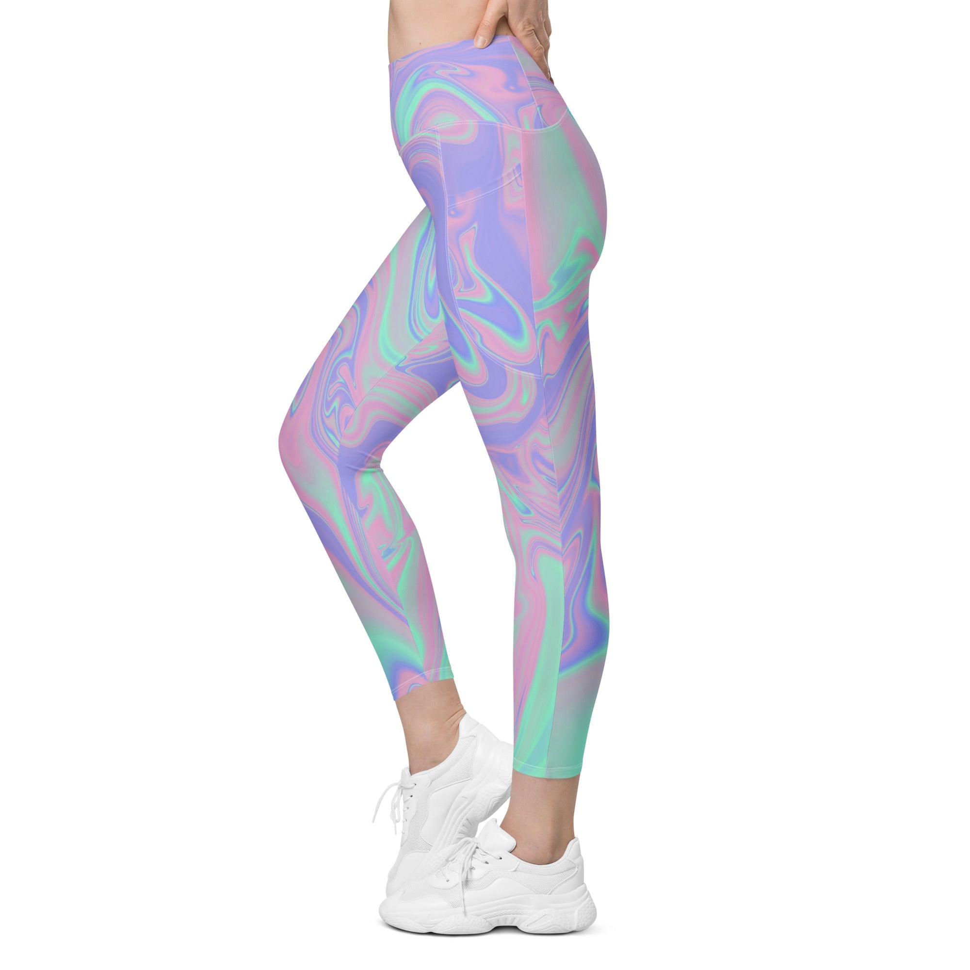 Hologram Haze Leggings With Pockets