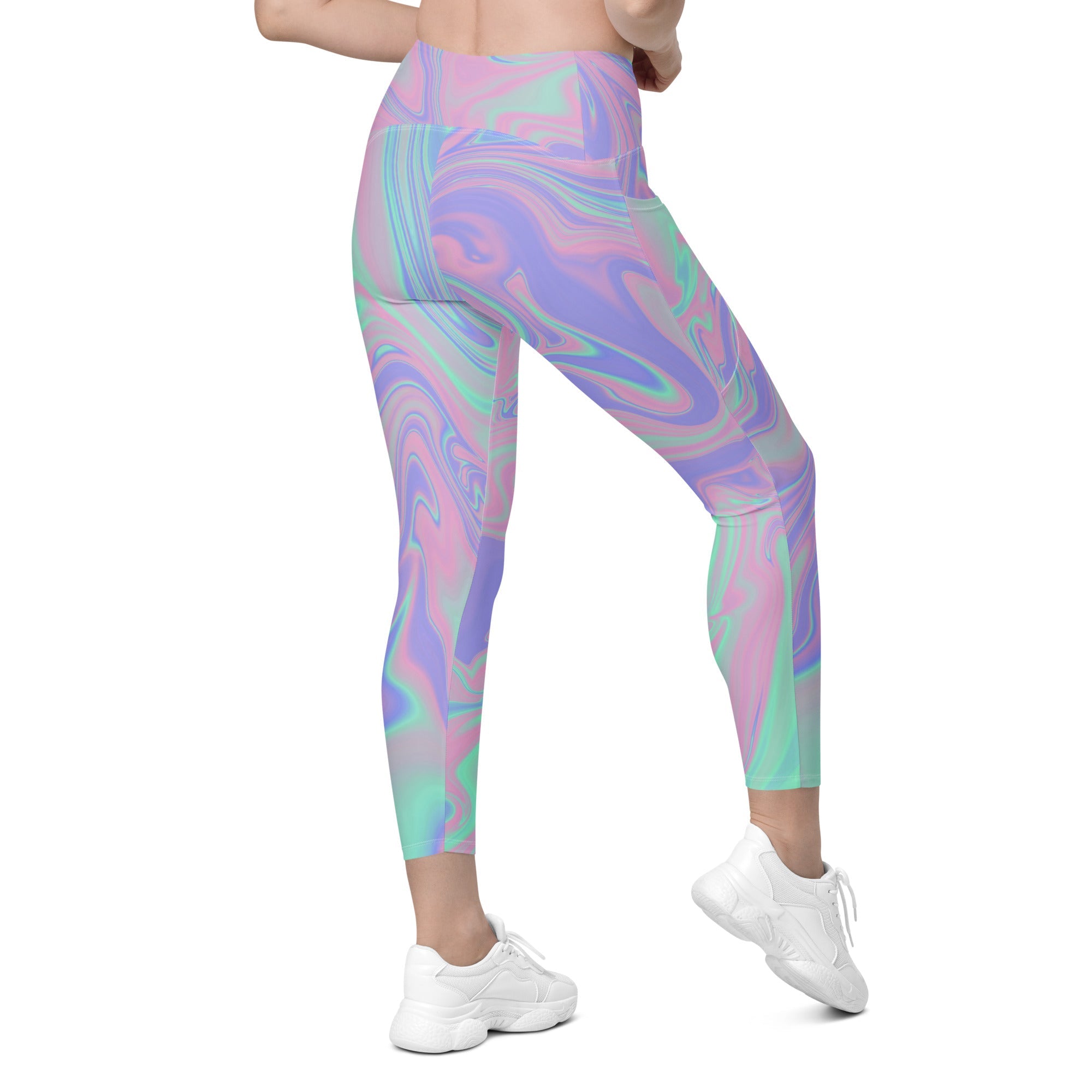 Hologram Haze Leggings With Pockets