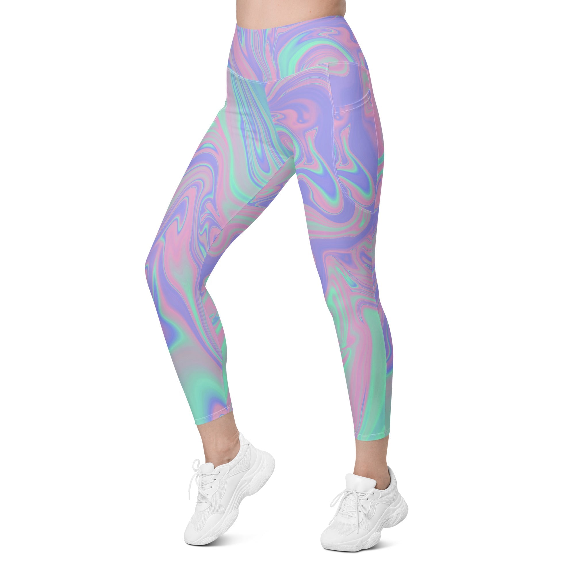 Hologram Haze Leggings With Pockets