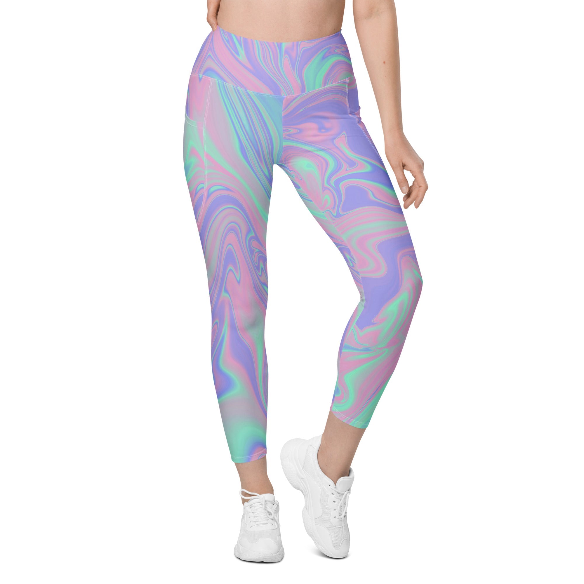 Hologram Haze Leggings With Pockets