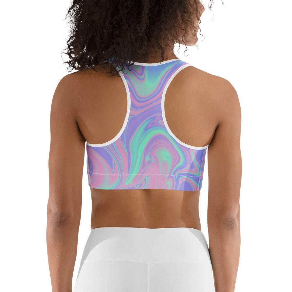 Hologram Haze Sports Bra