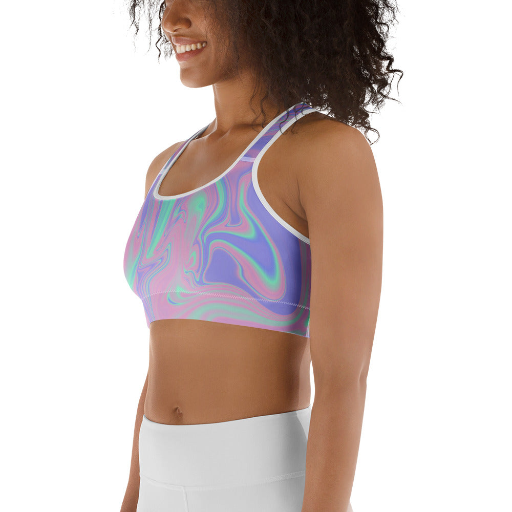 Hologram Haze Sports Bra