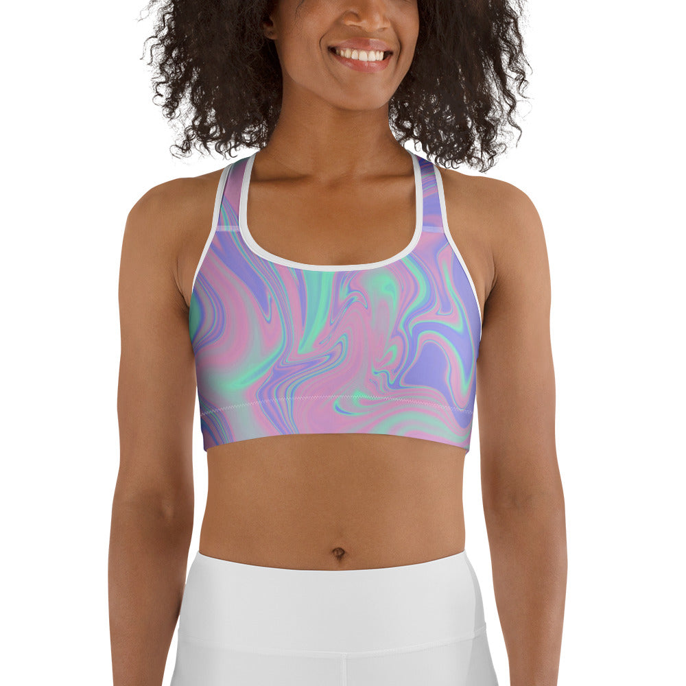 Hologram Haze Sports Bra
