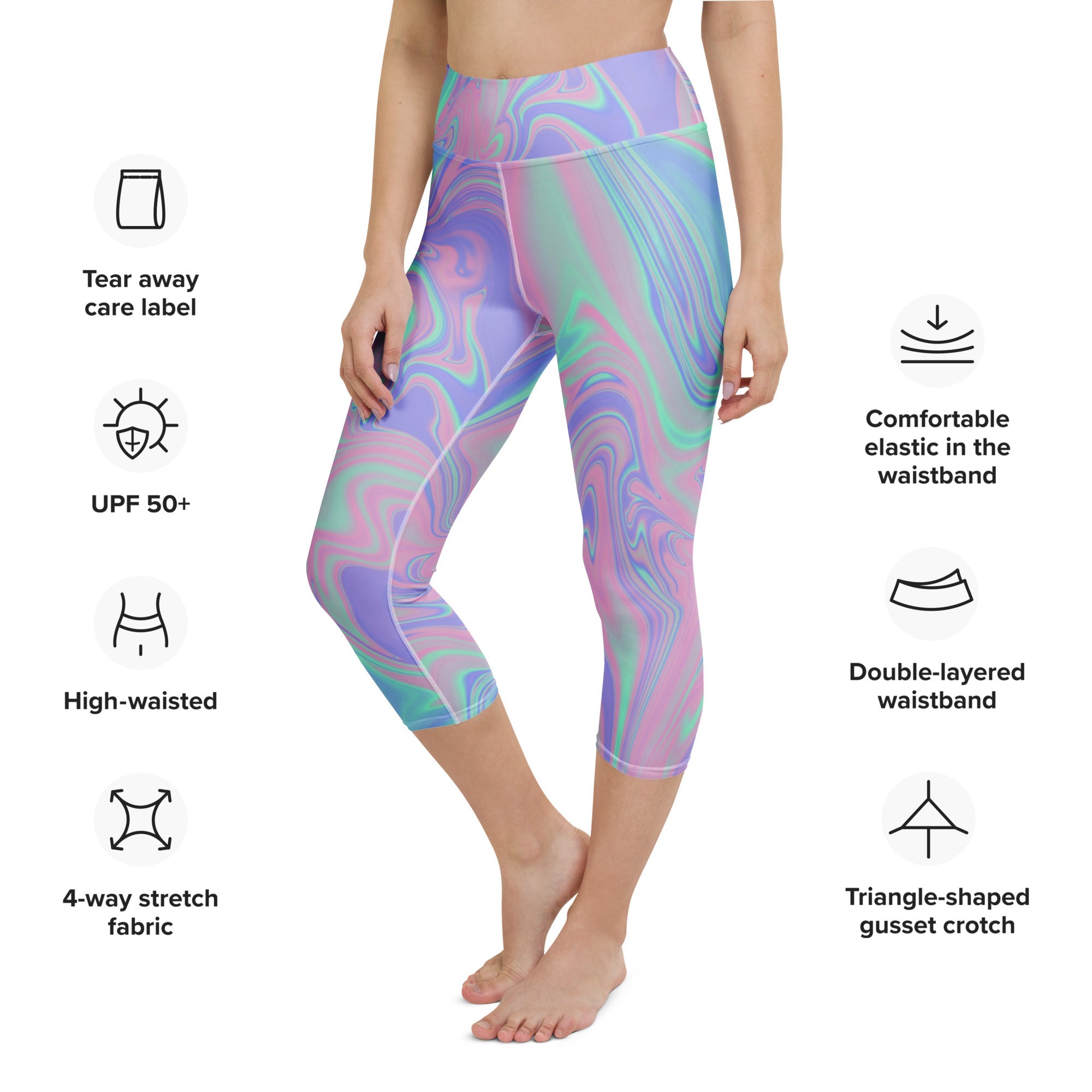 Hologram Haze Yoga Capris