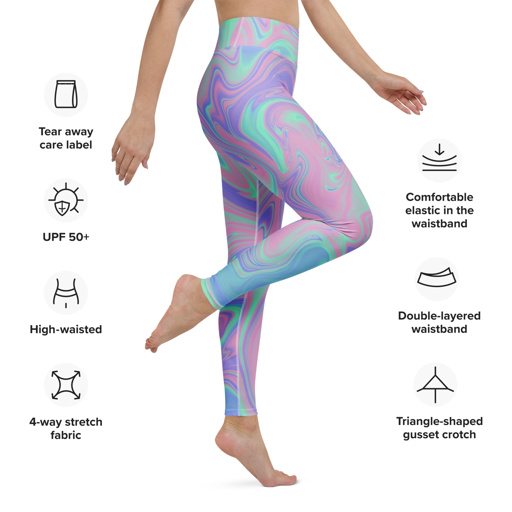 Hologram Haze Yoga Leggings