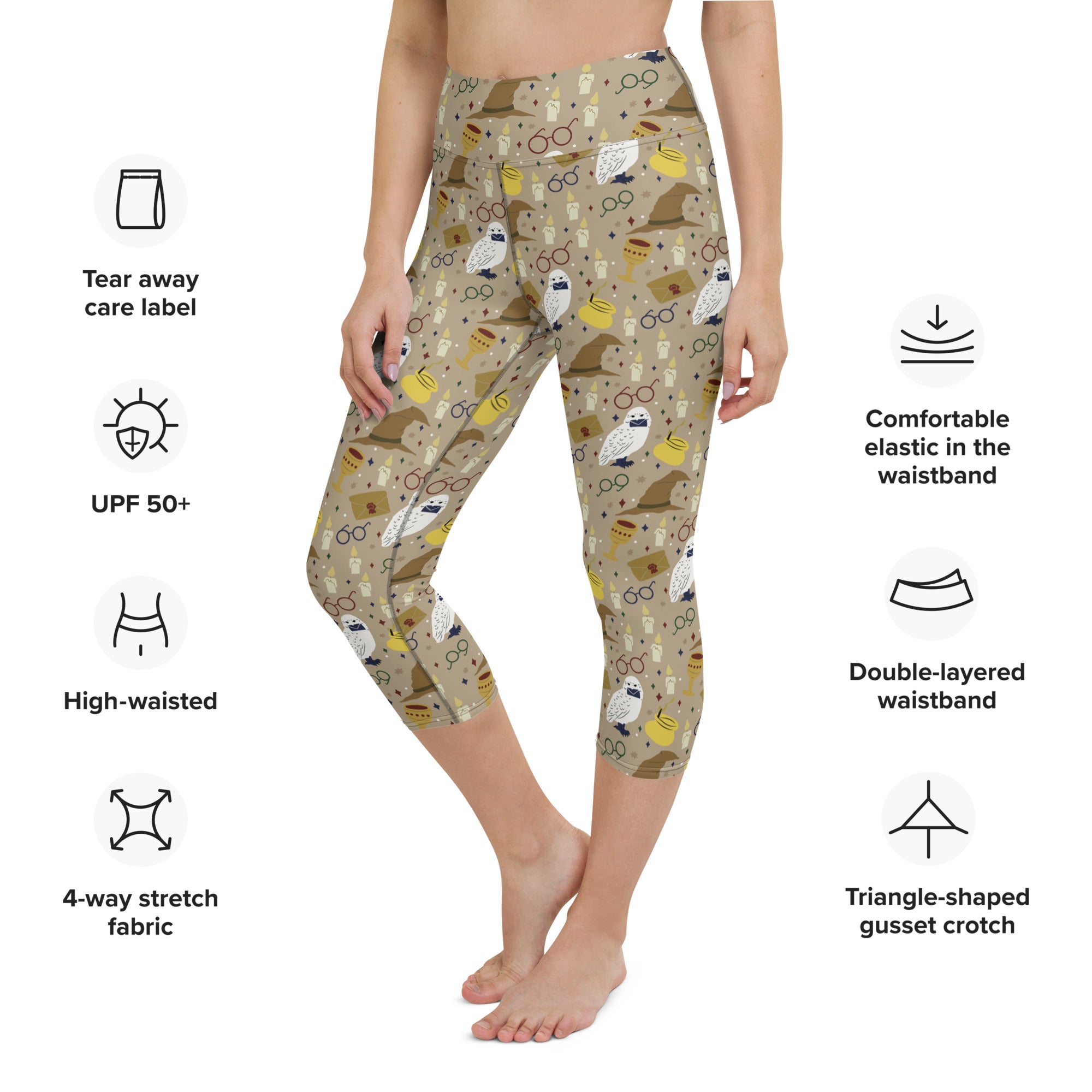 Horcrux Print Yoga Capris