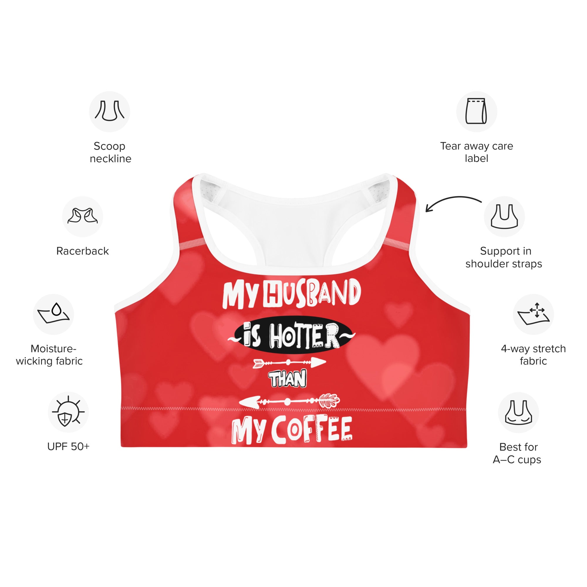 Hot Husband Sports Bra