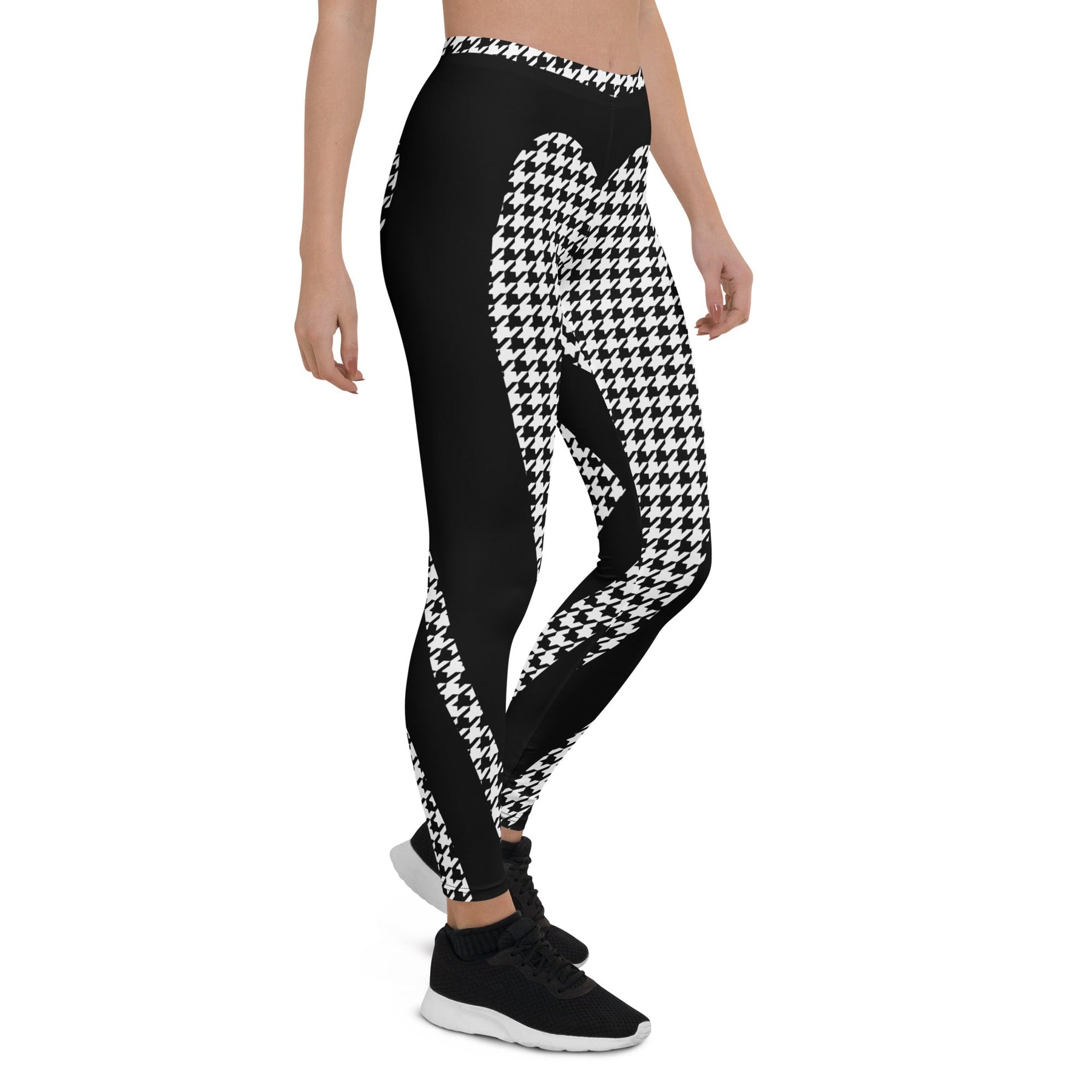 Houndstooth Heart Shaped Leggings