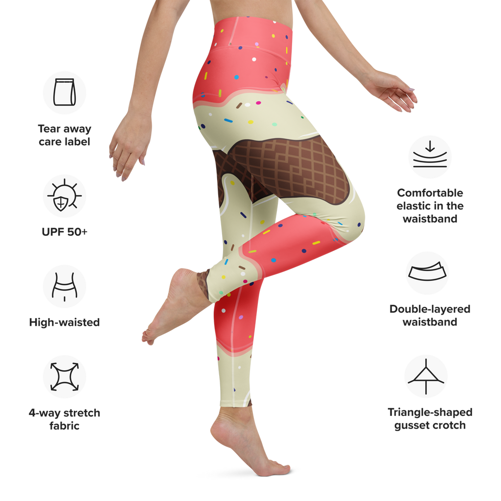Ice Cream Yoga Leggings