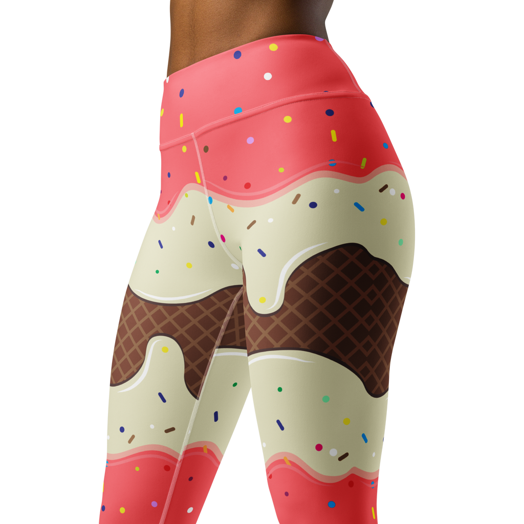 Ice Cream Yoga Leggings