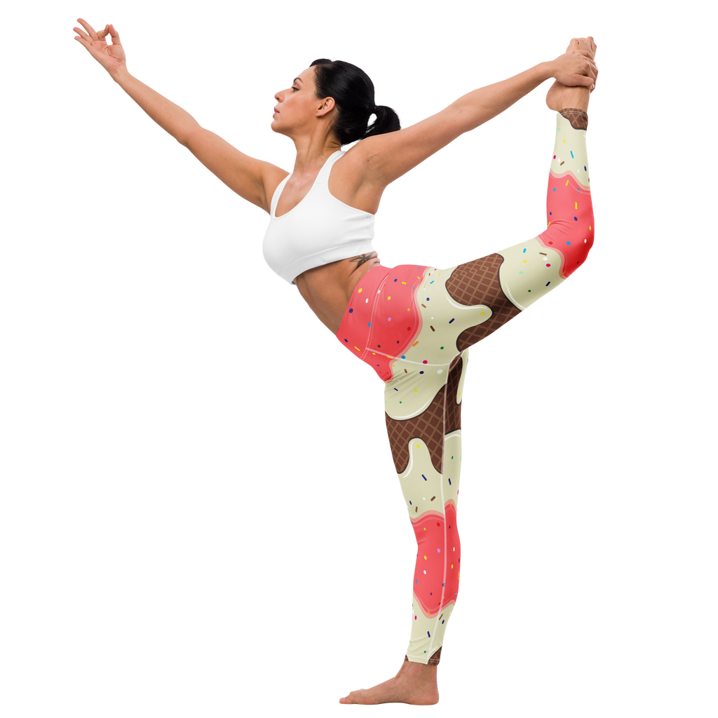 Ice Cream Yoga Leggings
