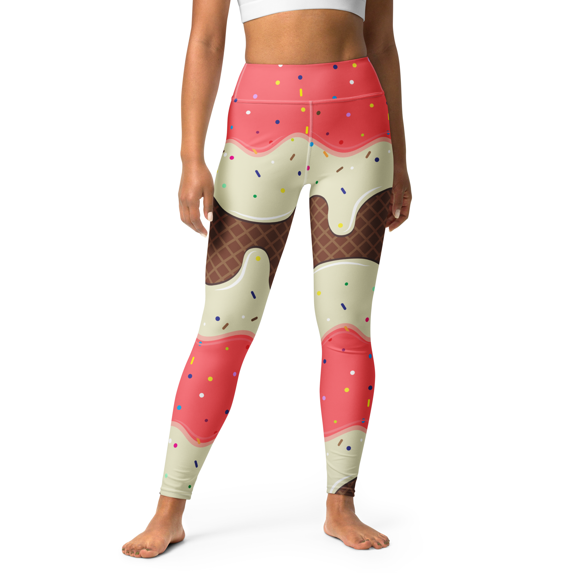 Ice Cream Yoga Leggings