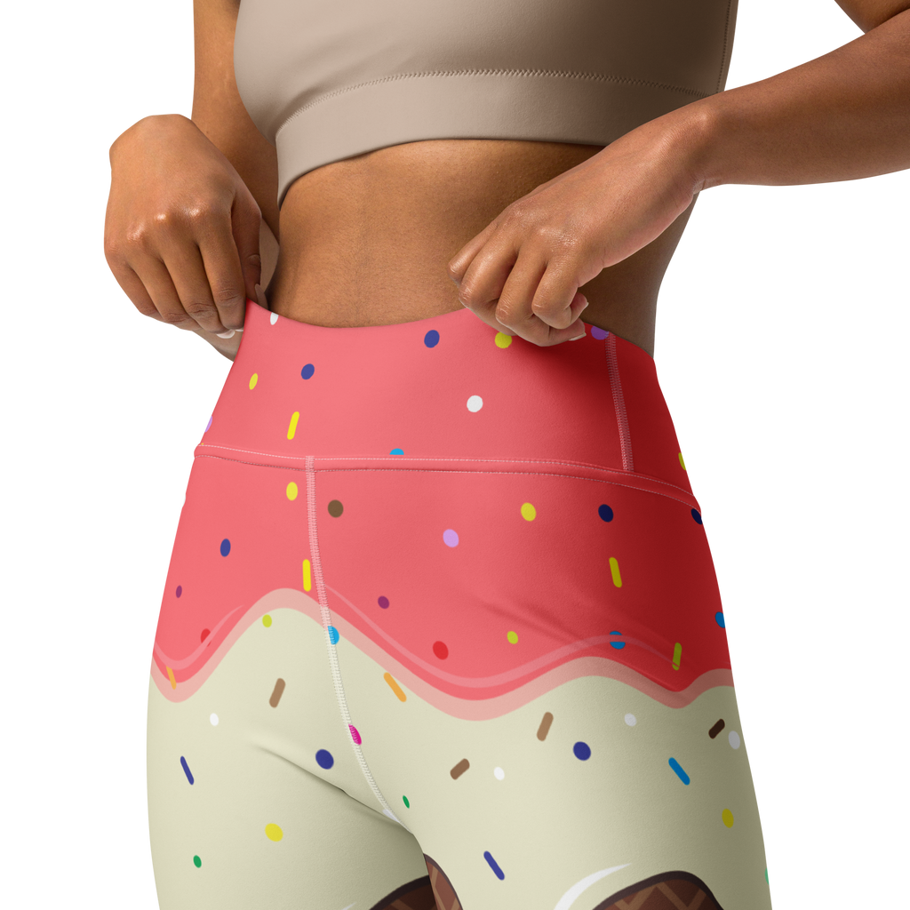 Ice Cream Yoga Leggings