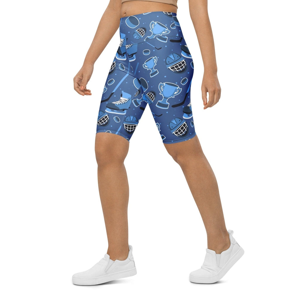 Ice Hockey Biker Shorts