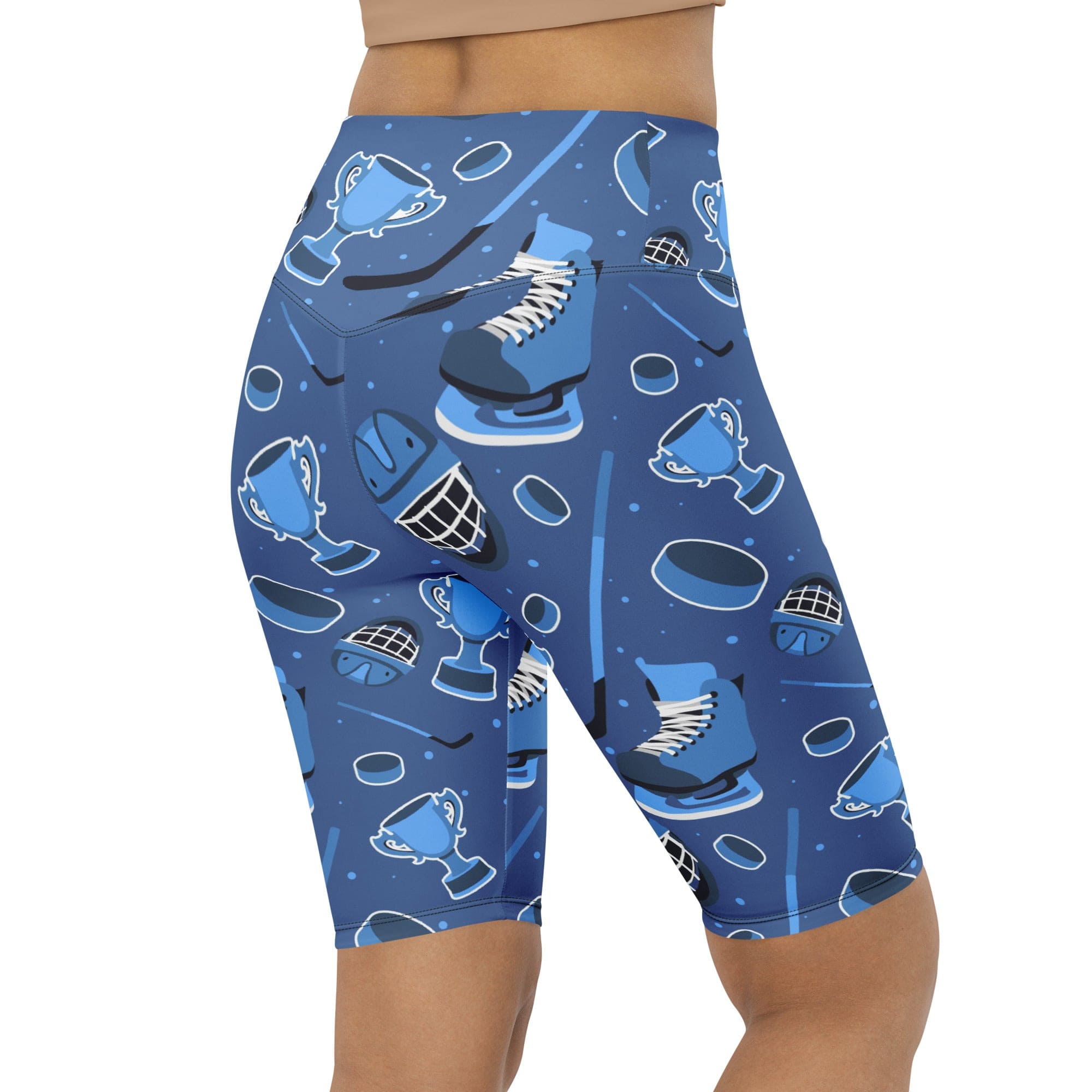Ice Hockey Biker Shorts