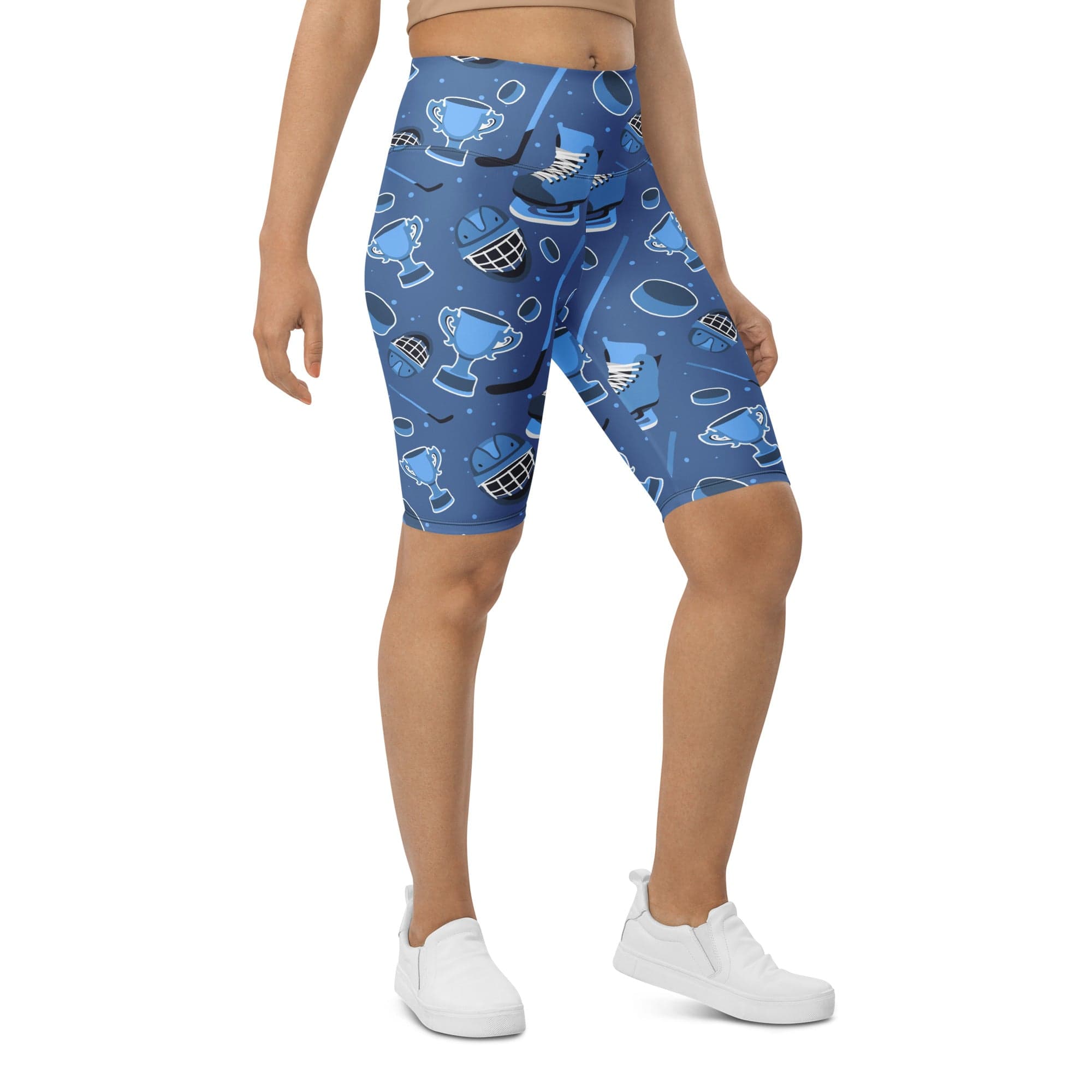 Ice Hockey Biker Shorts
