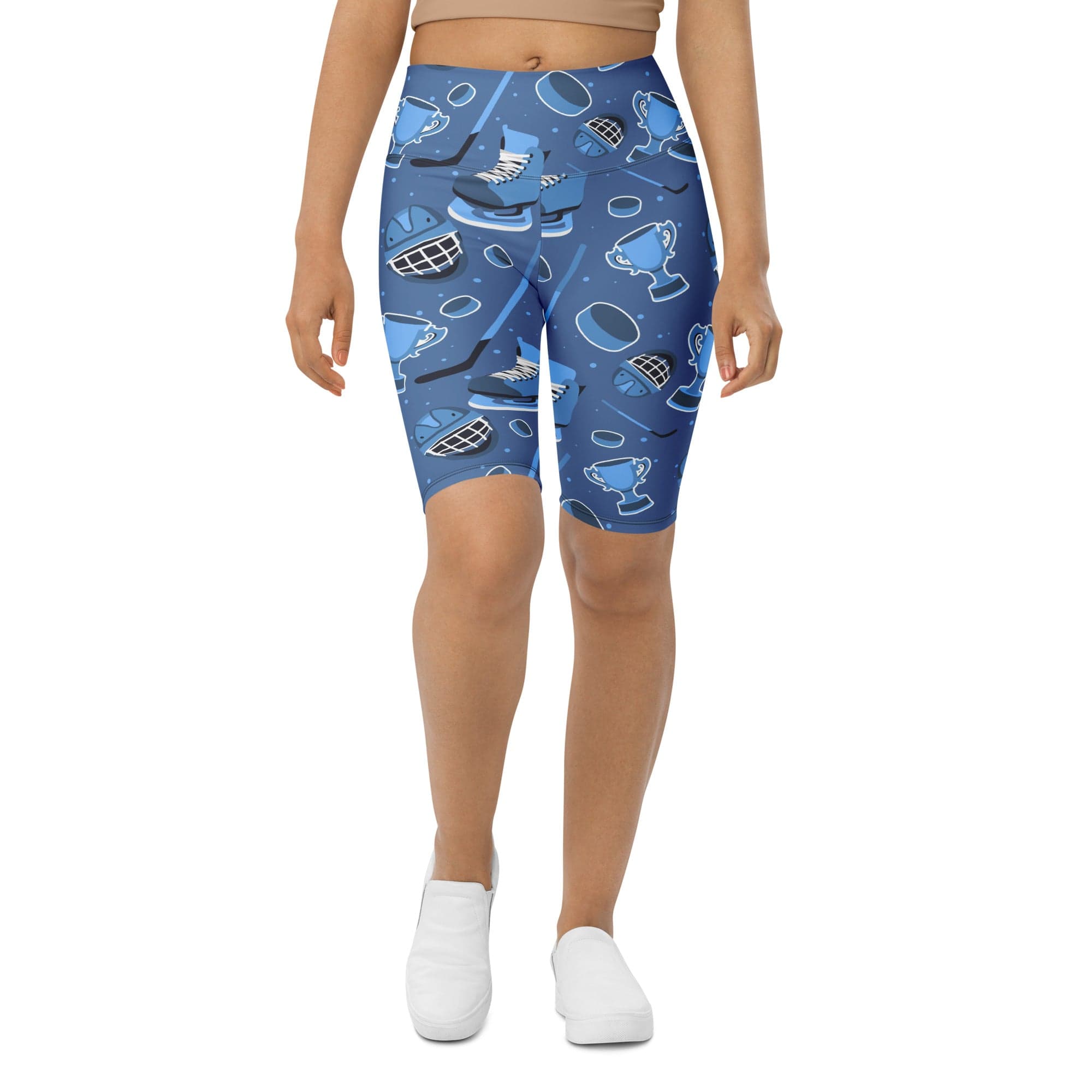 Ice Hockey Biker Shorts