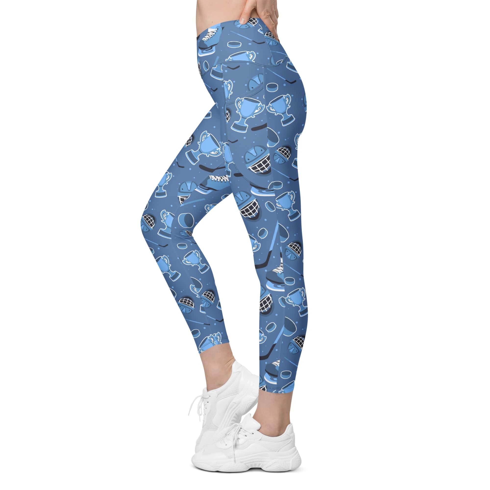 Ice Hockey Crossover Leggings With Pockets