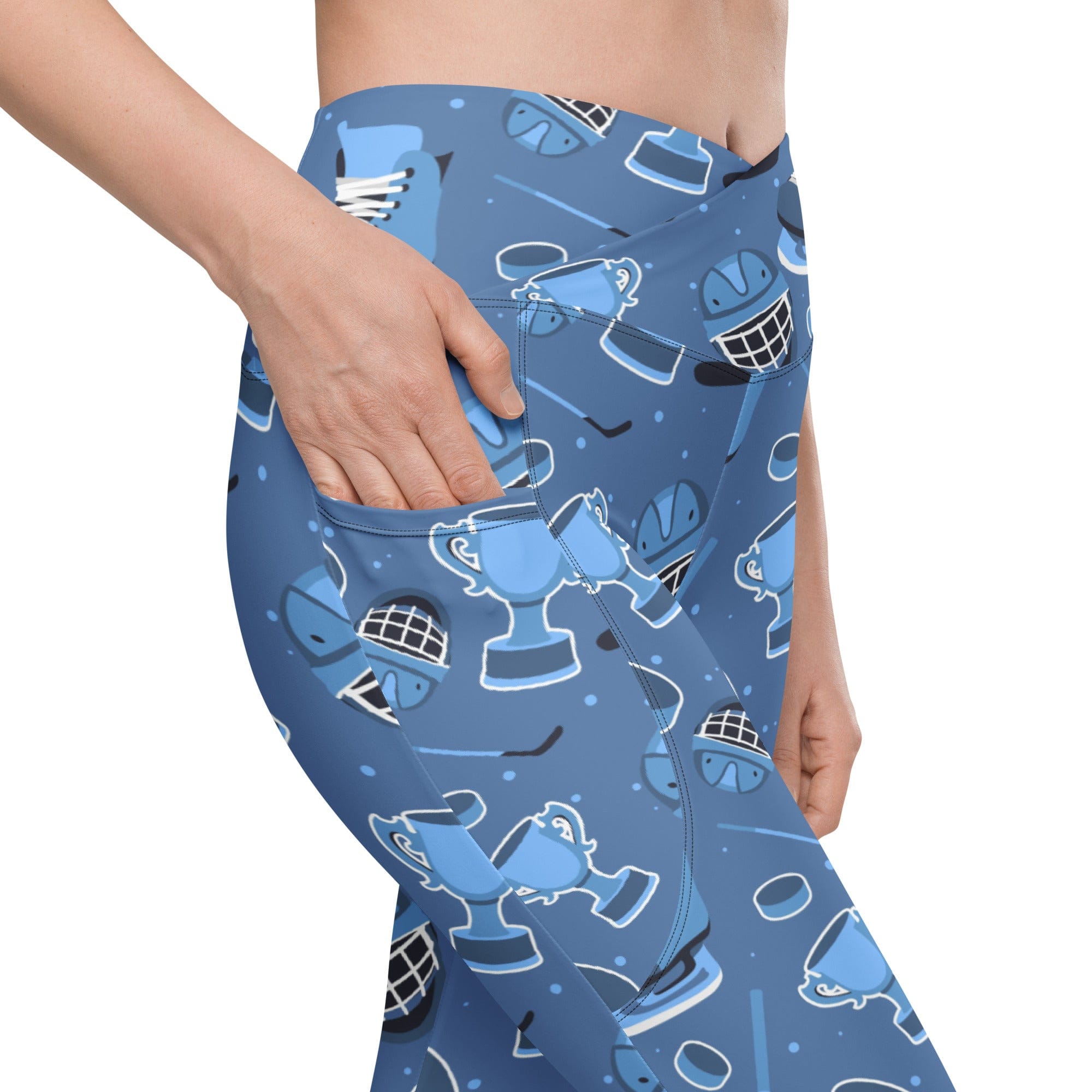Ice Hockey Crossover Leggings With Pockets