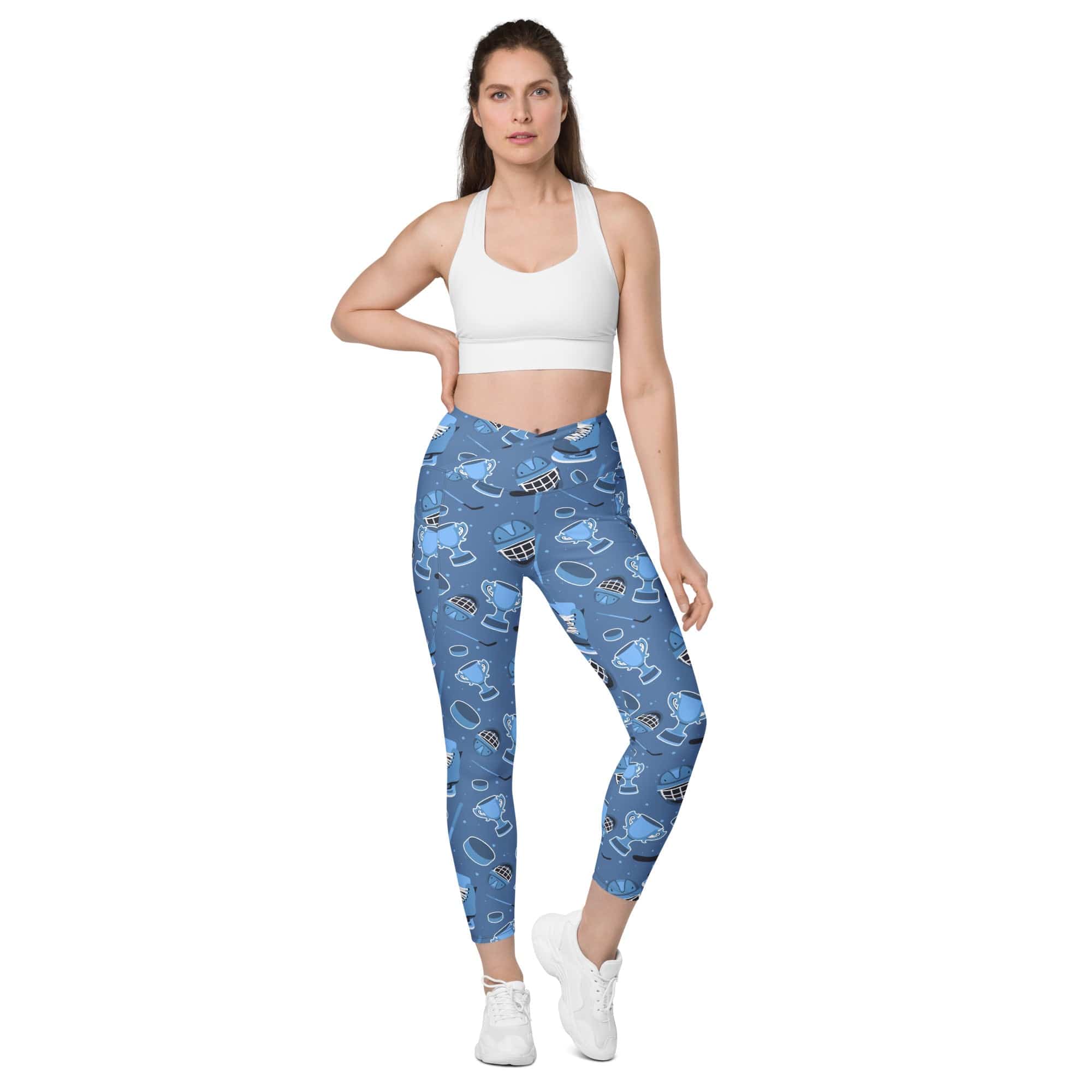 Ice Hockey Crossover Leggings With Pockets