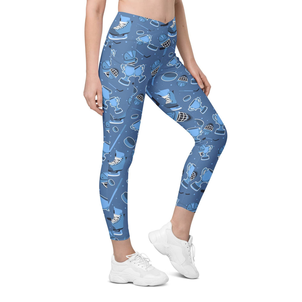 Ice Hockey Crossover Leggings With Pockets