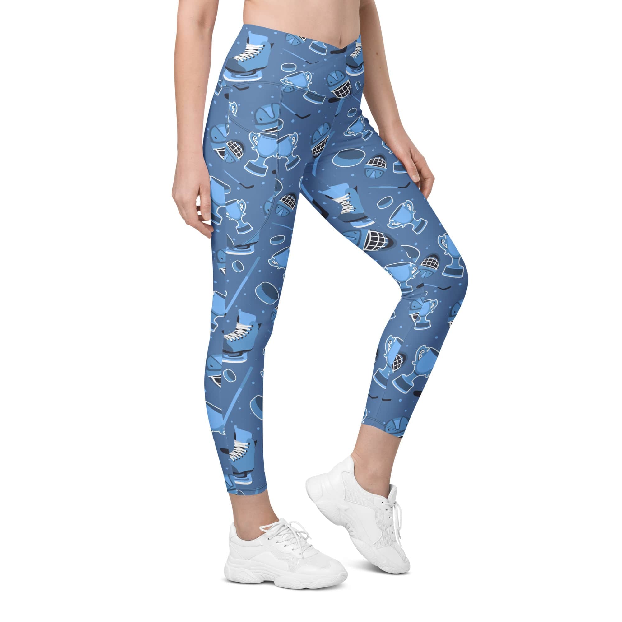Ice Hockey Crossover Leggings With Pockets