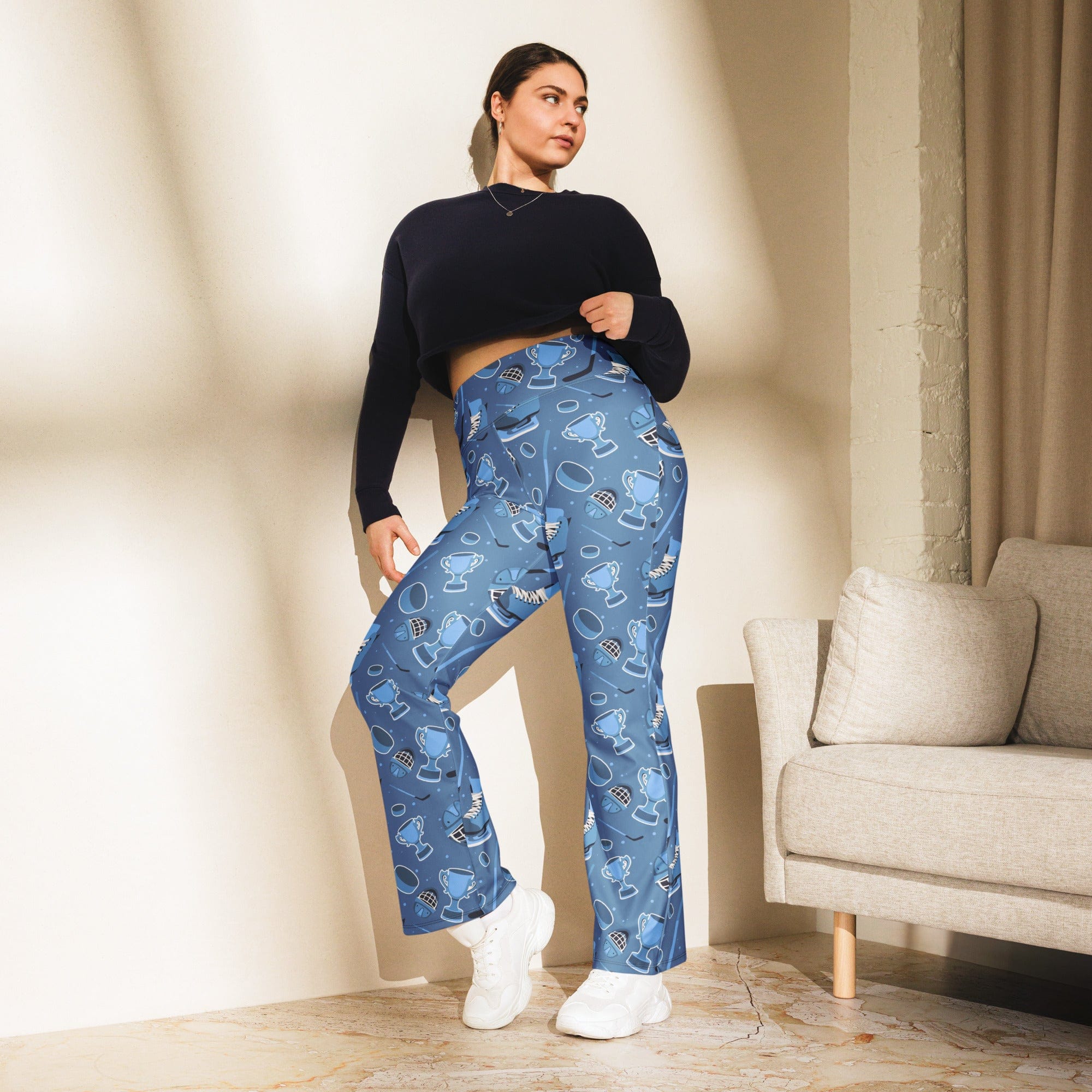 Ice Hockey Flare Leggings