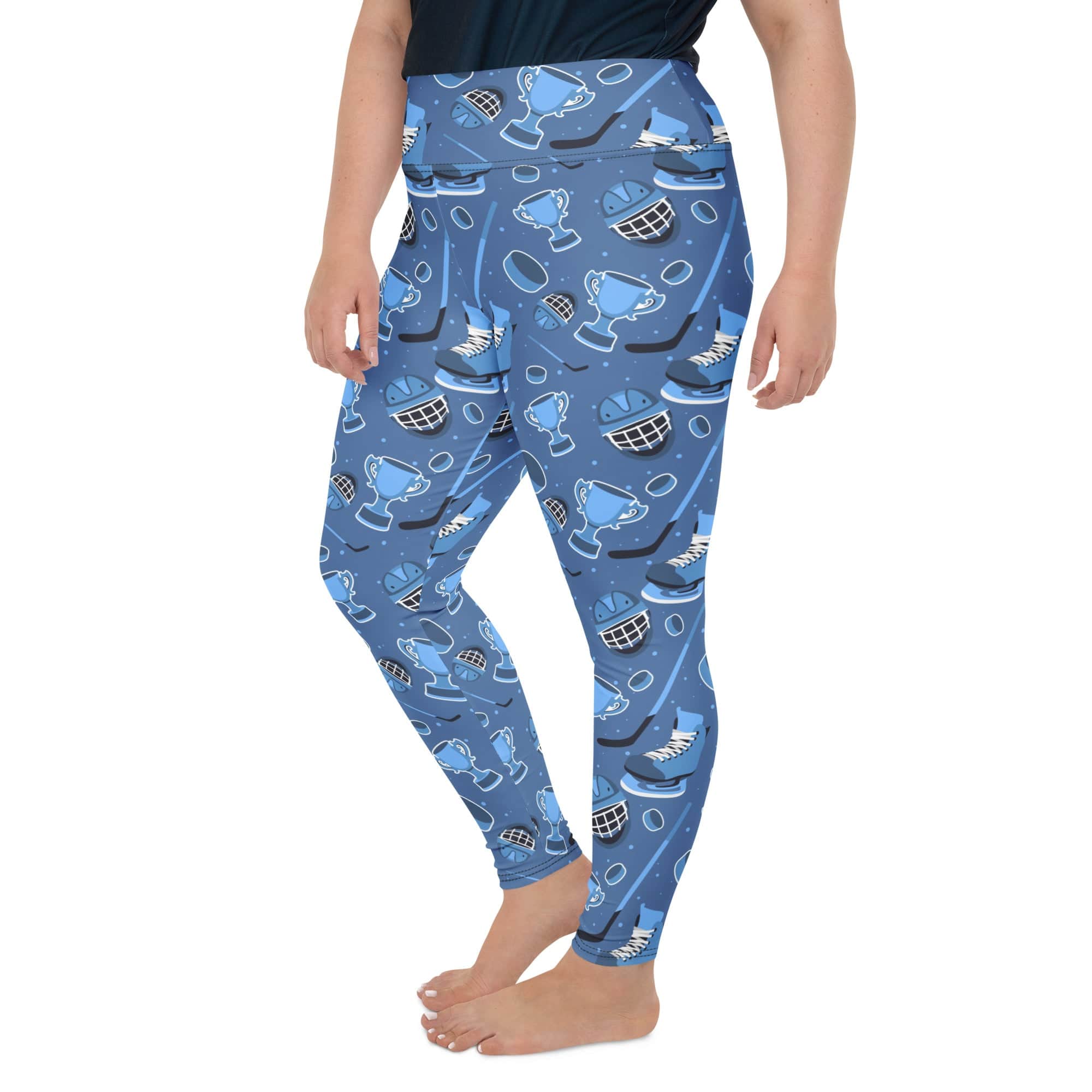 Ice Hockey Plus Size Leggings