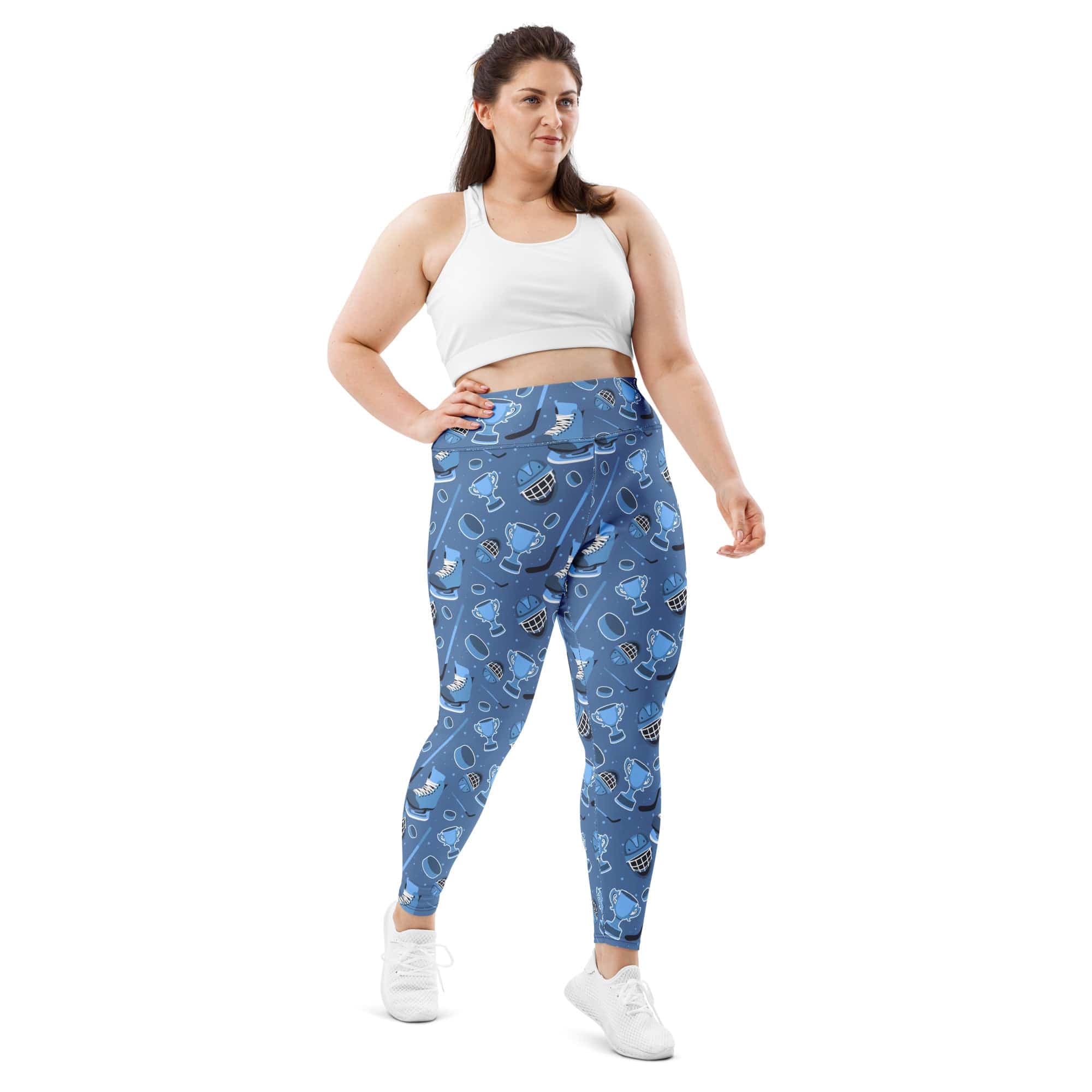 Ice Hockey Plus Size Leggings