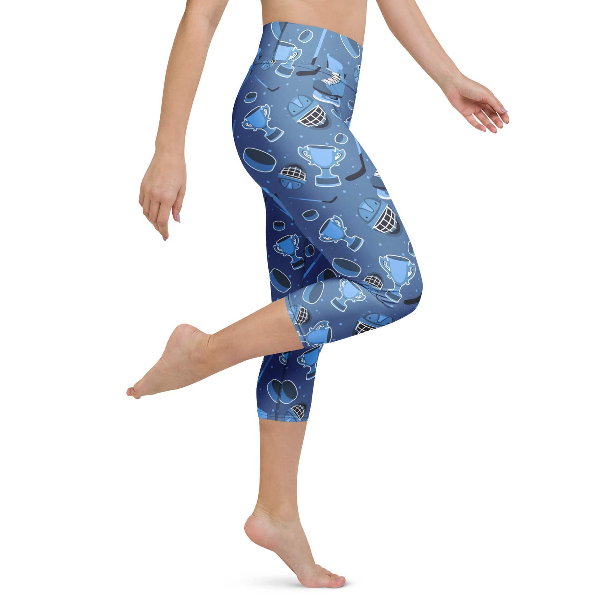 Ice Hockey Yoga Capris