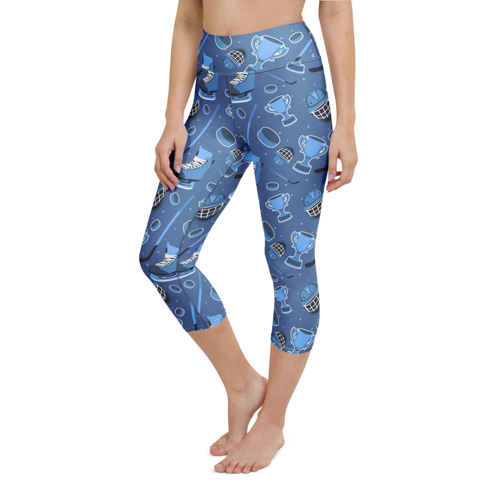 Ice Hockey Yoga Capris
