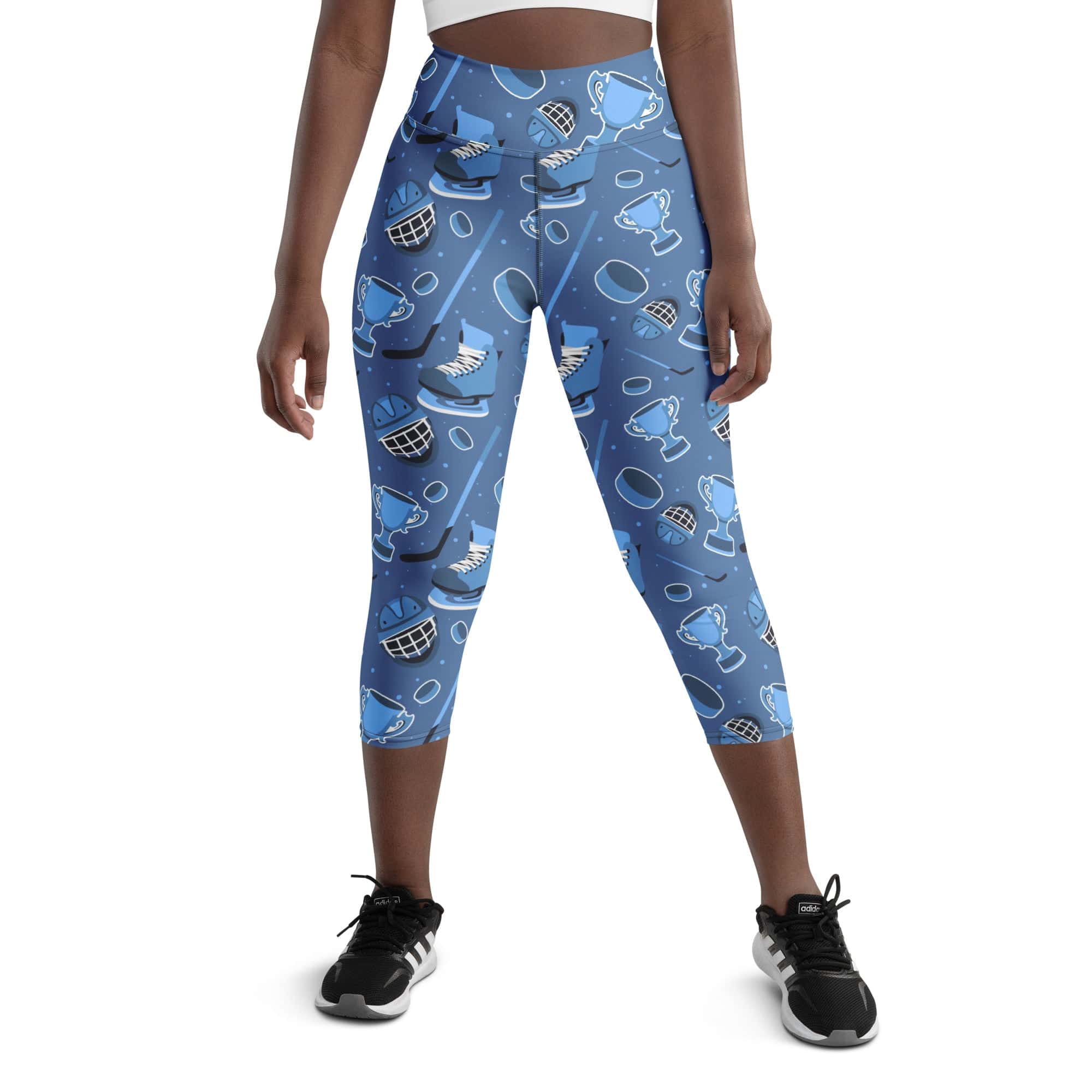Ice Hockey Yoga Capris