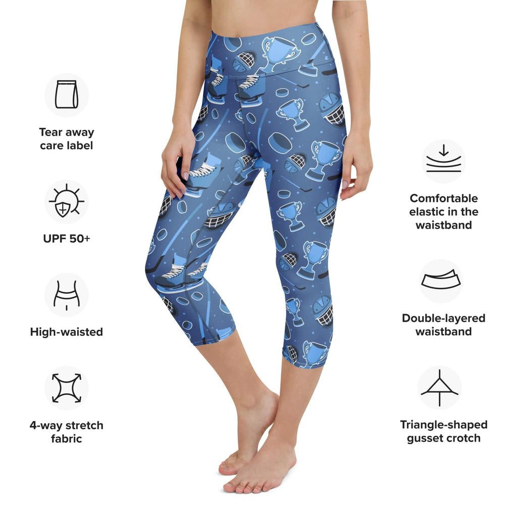 Ice Hockey Yoga Capris