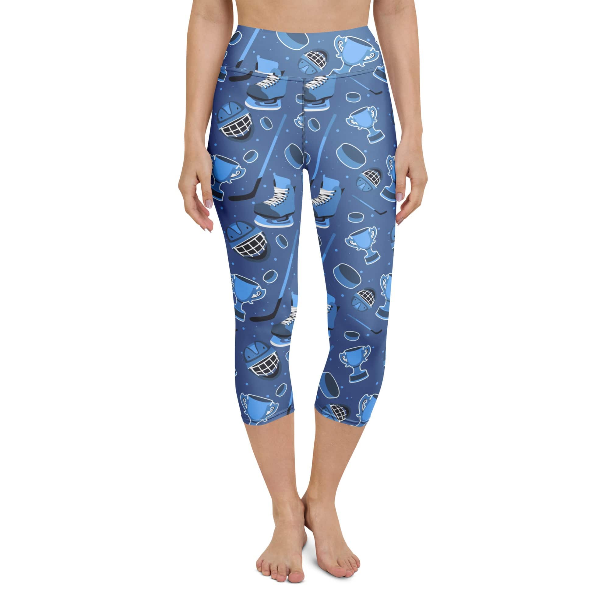 Ice Hockey Yoga Capris