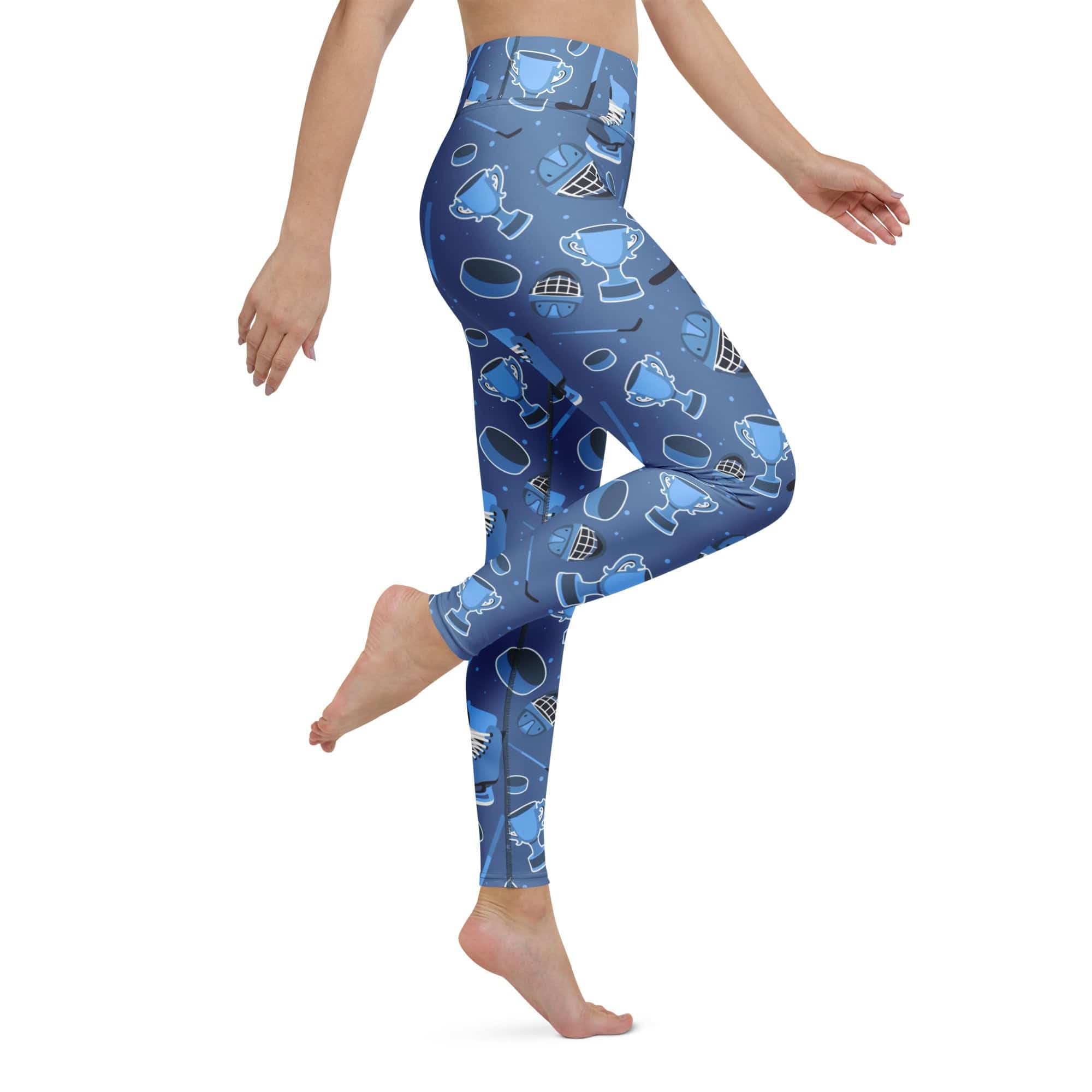 Ice Hockey Yoga Leggings